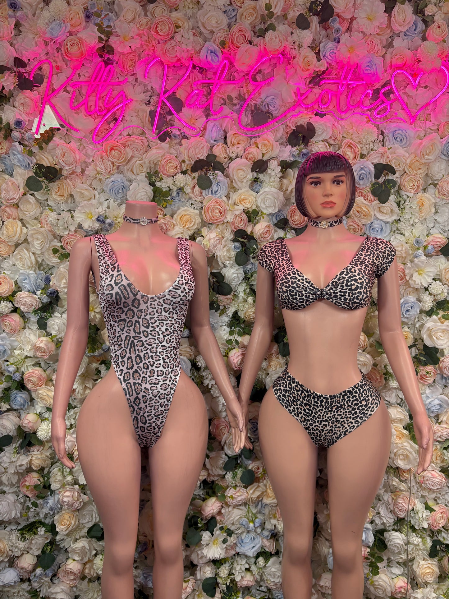 Leopard Print Bodysuit  - One Piece Bartender Outfit, EDM Dancewear, Party Clubwear