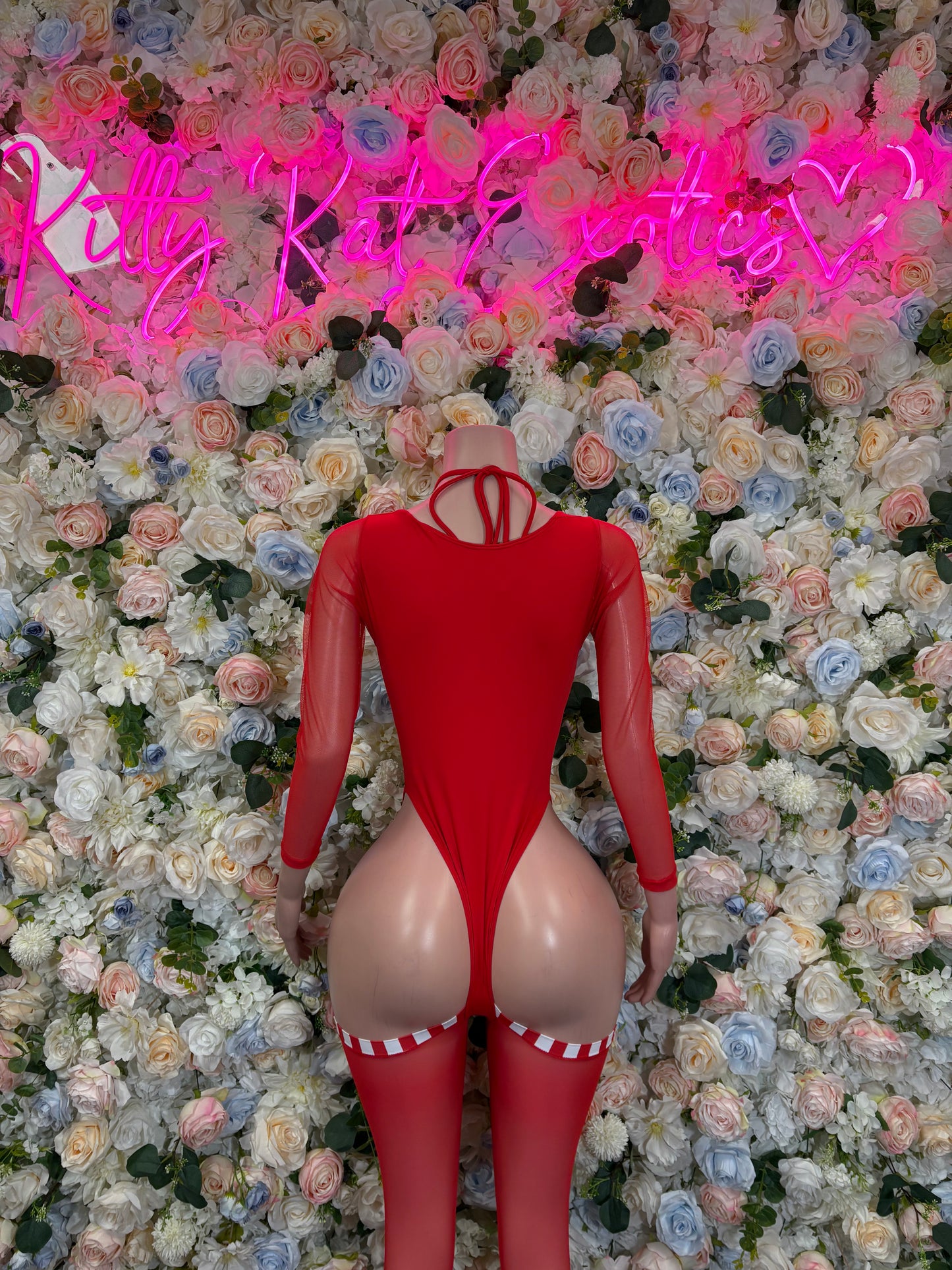 Bottlegirl Outfit Christmas Sexy Santa Bodysuit  Costume Santa Baby Outfit Bartender Dancewear