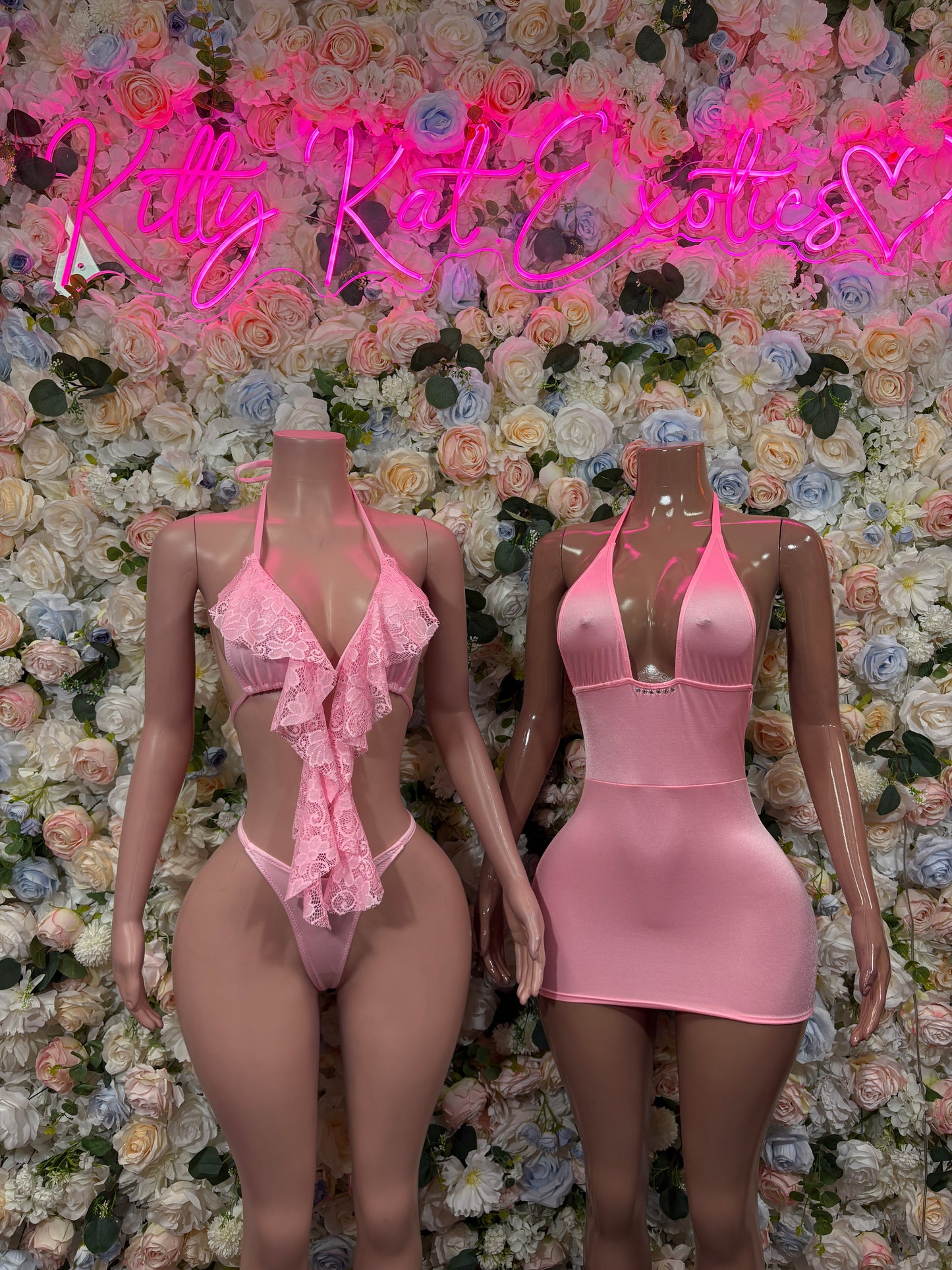 Bartenders Baby Pink Dress Rave Festival Outfit Women - Bartenders Clubwear Bottle Girl Ravewear