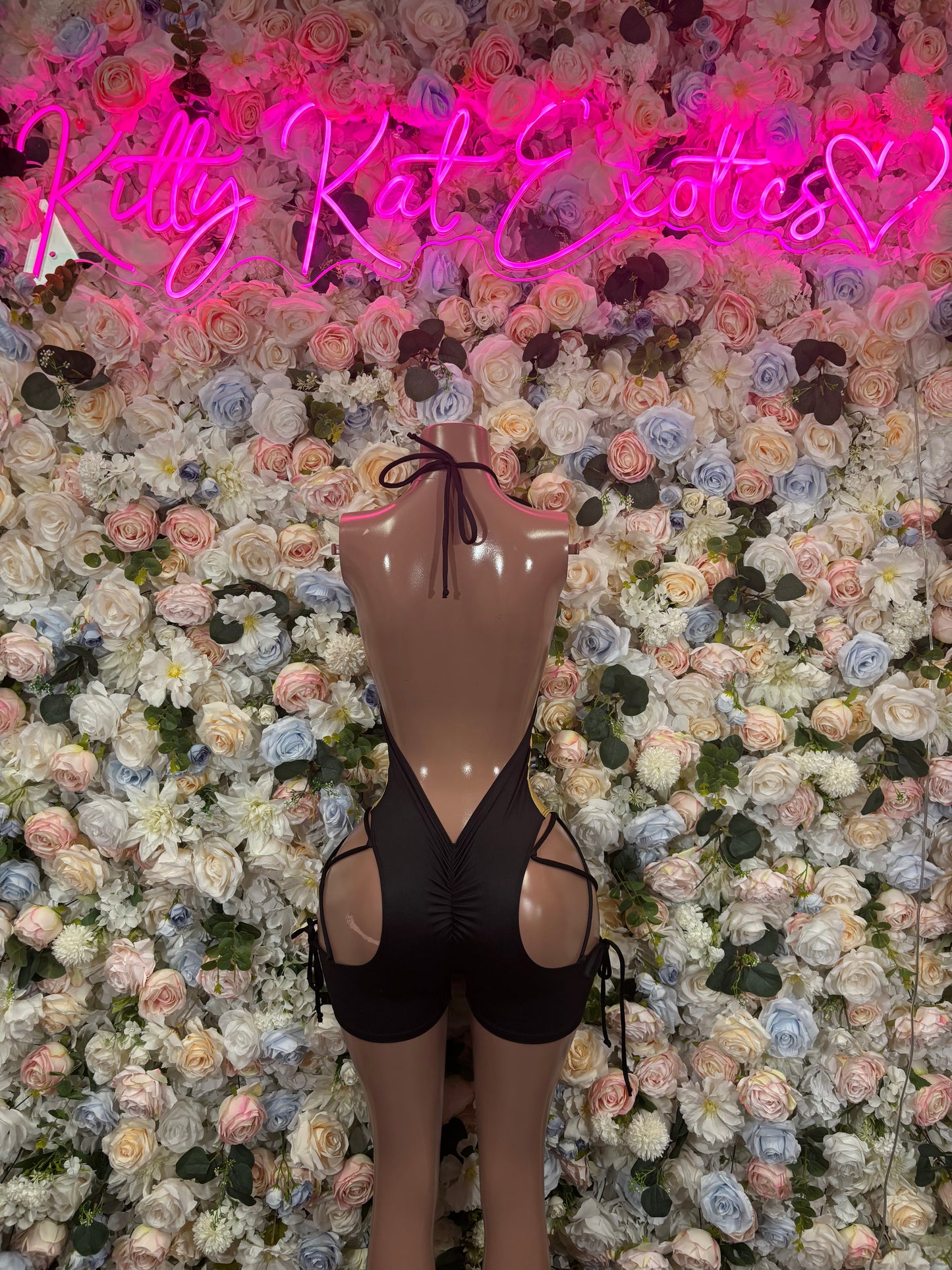 Bottlegirl Gold Lace-Up Festival Bodysuit | KittyKatExotics