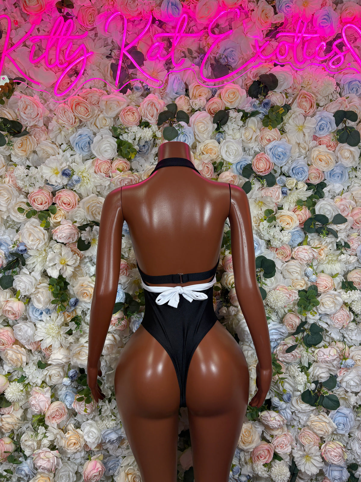 Black And White One Piece Bodysuit, Rave Outfit