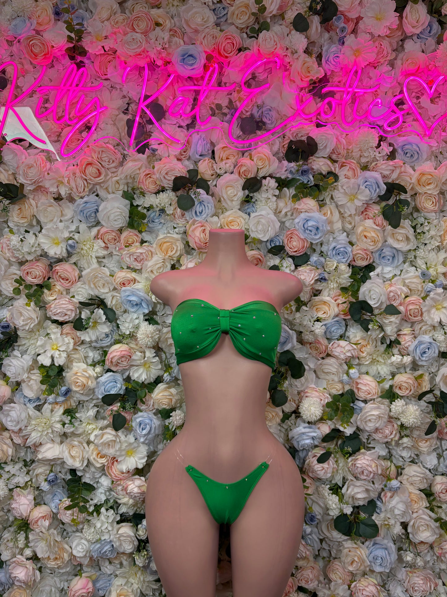 Green Two Piece Set –  Bottlegirl Bikini
