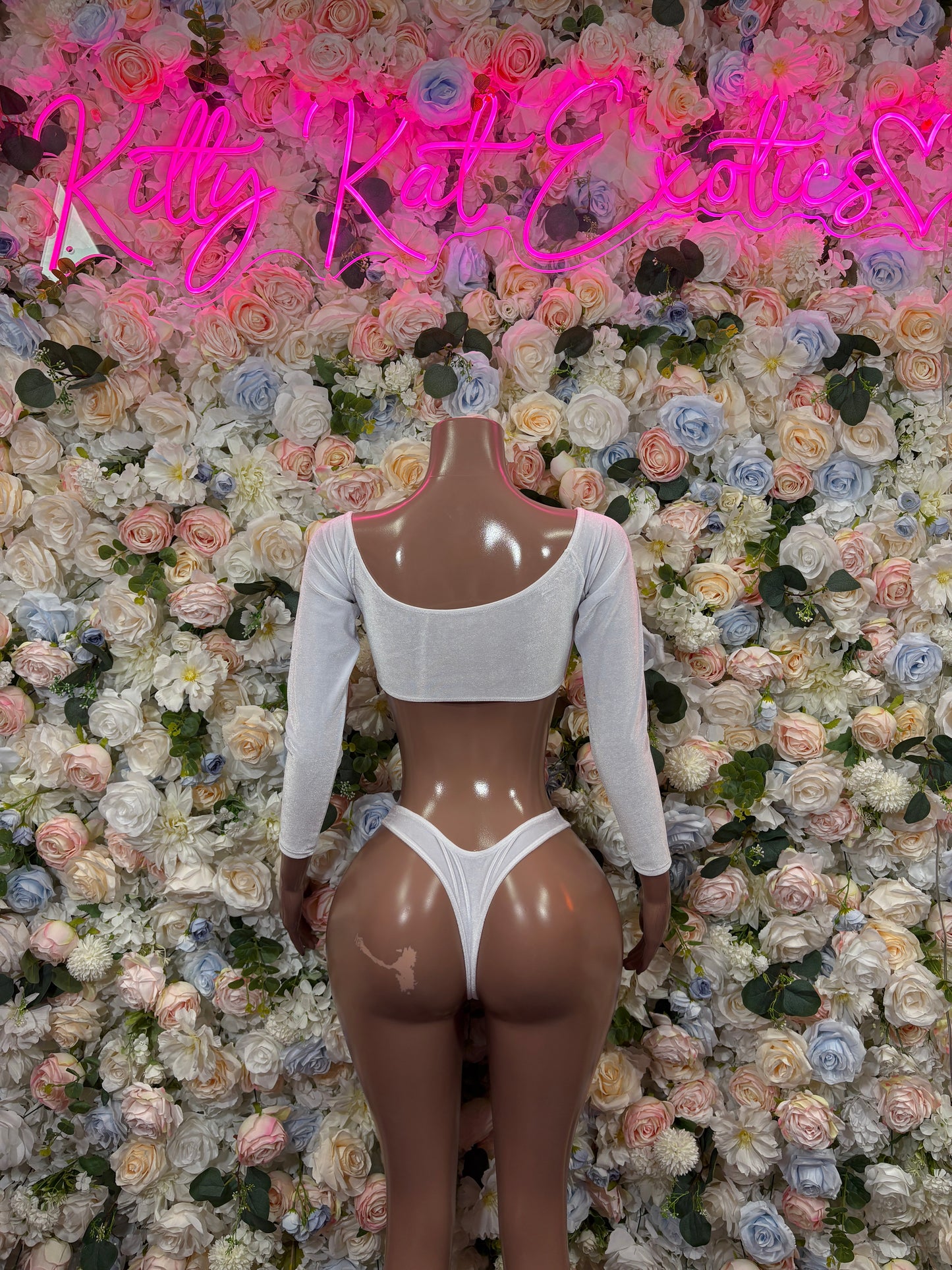 Exotic Dancewear Two Piece White Bottlegirl Ravewear Festival wear Beach wear