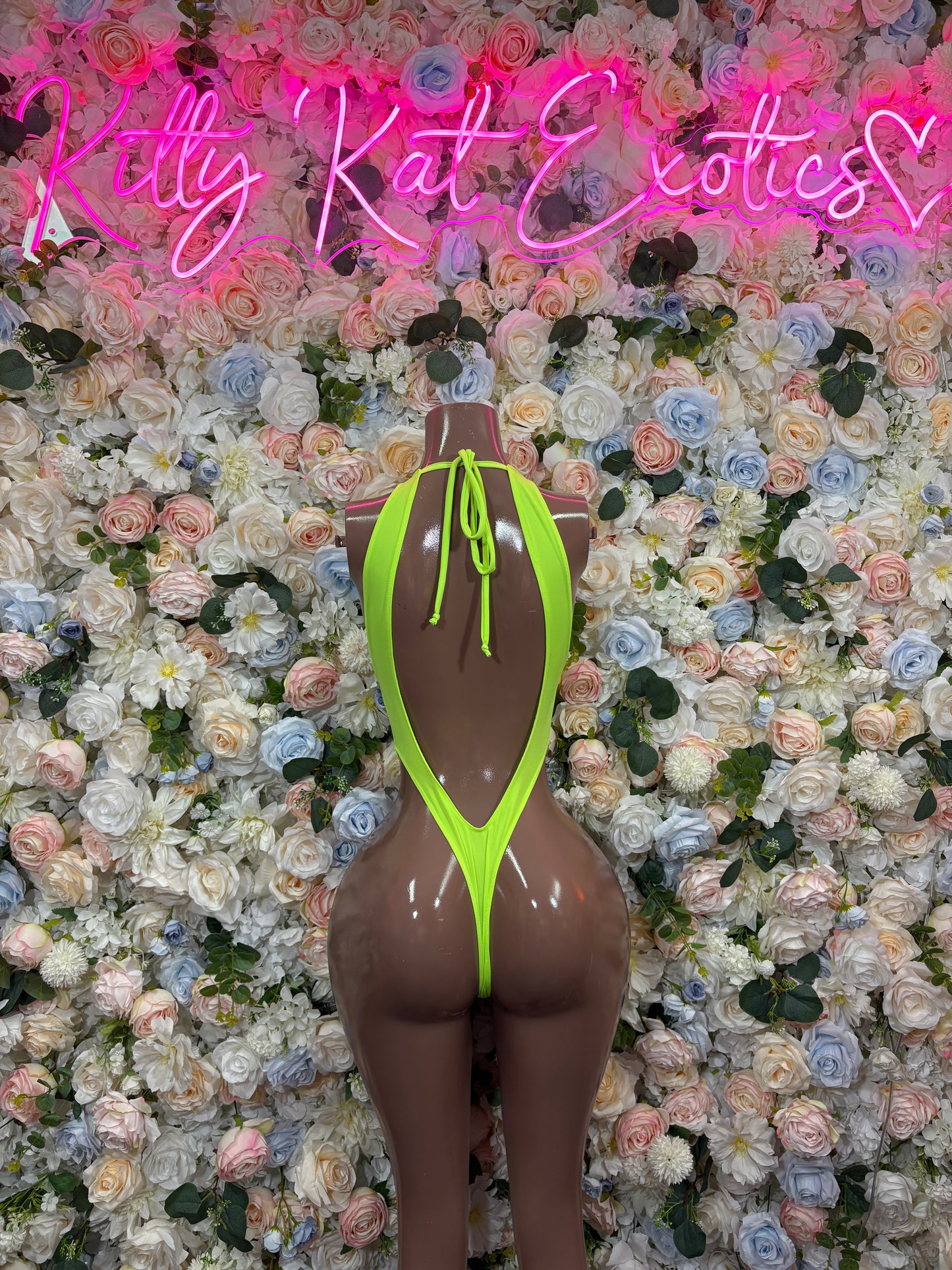 Ravewear One-Piece  Bodysuit - Neon Green  | Exotic Dancewear for Performers, Raves, & Festival Clothing