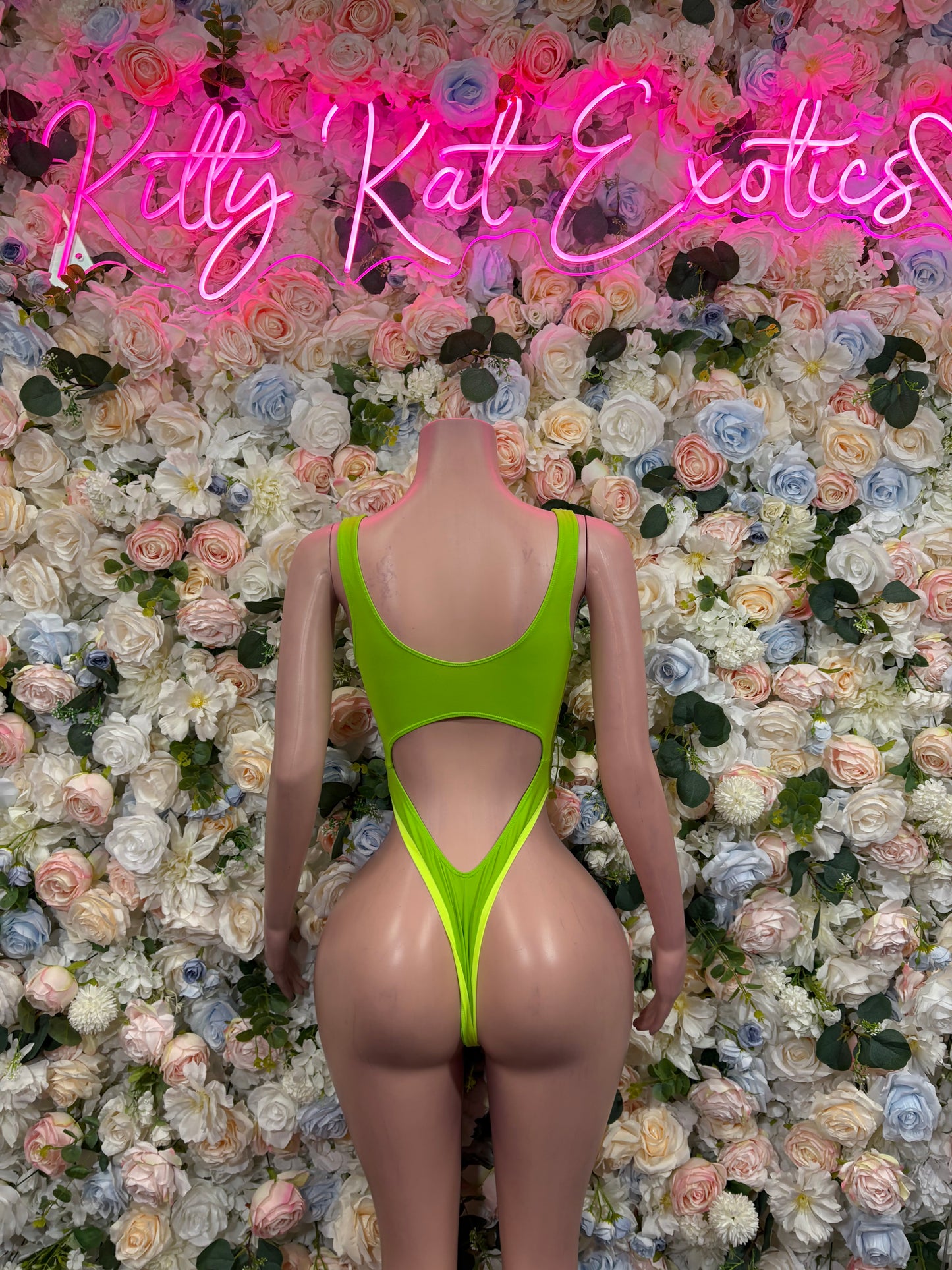 Green Bodysuit - Exotic Dancewear for Performers, Raves, & Festival Clothing