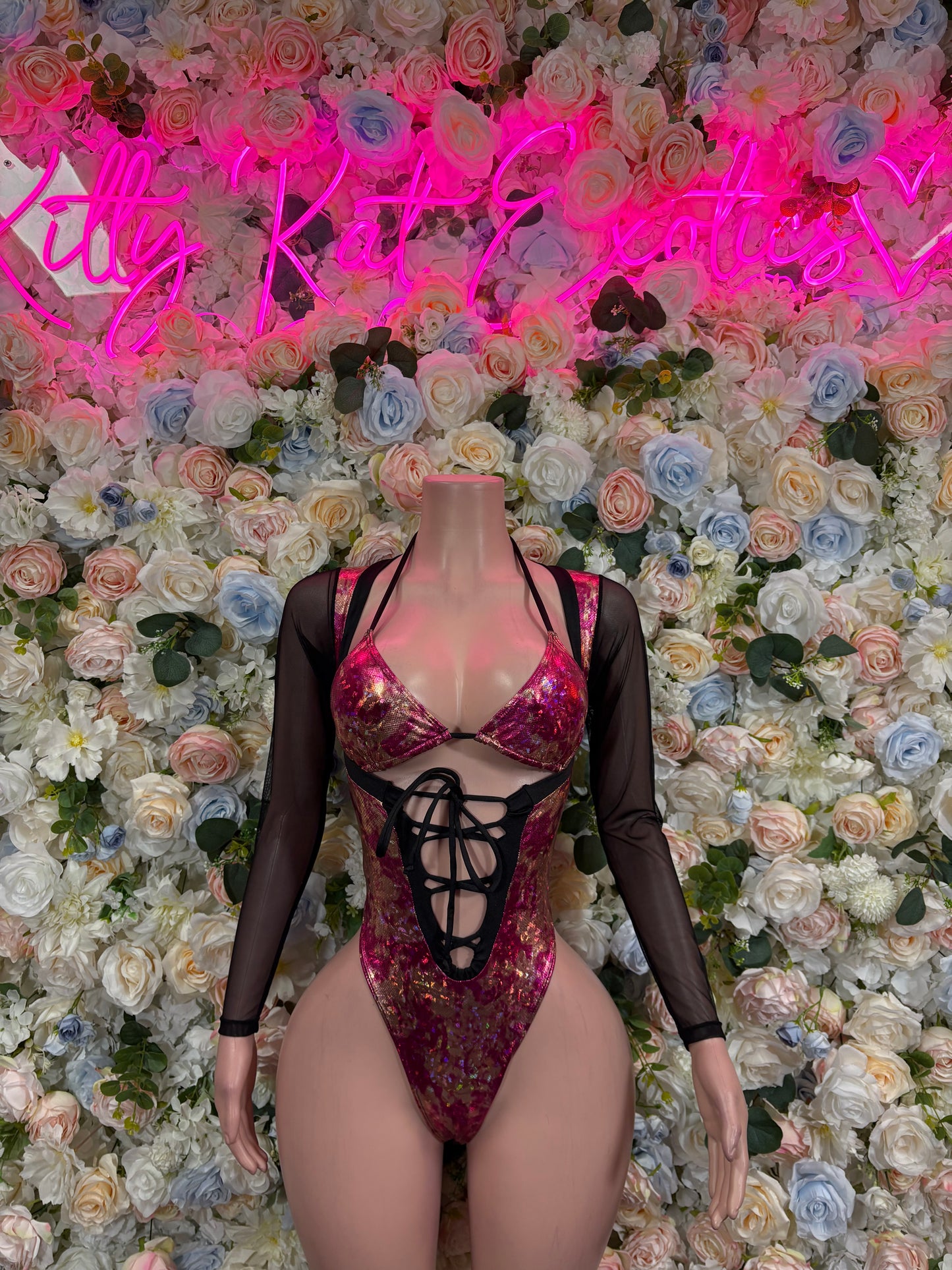 Bottlegirl Bodysuits - Exotic Dancewear Metallic One Piece  - Rave Outfit  Sexy for Performers, Events, or Special Occasions