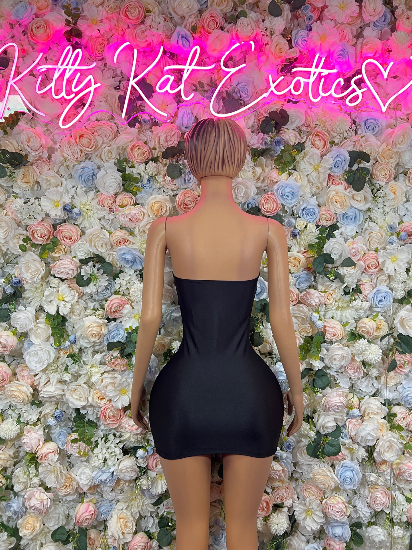 Black Dress - Date Night Club Dress | Rave Festival Exotic Dancewear Clubwear Bottle Girl Ravewear