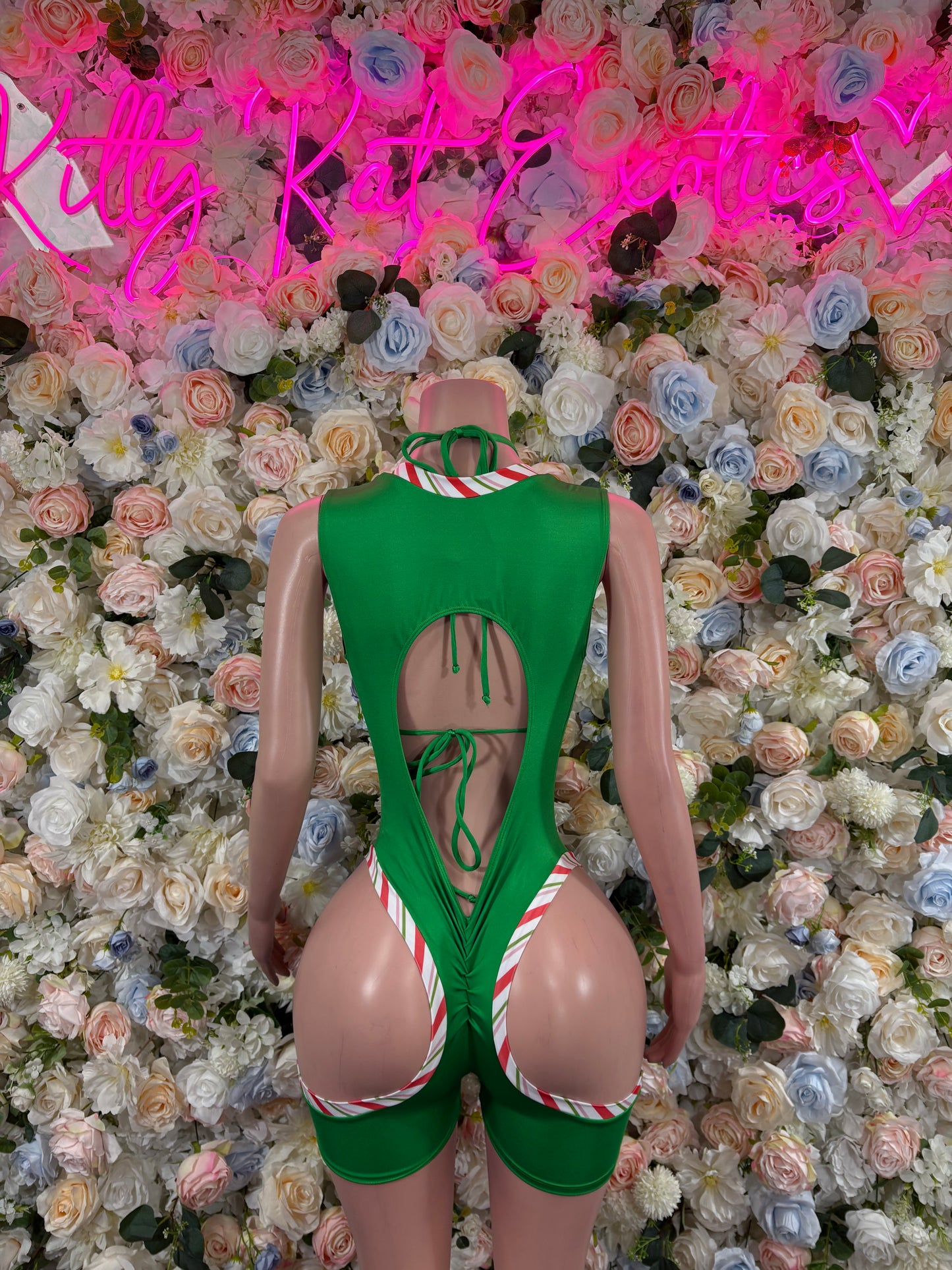 Bottlegirl Christmas Bodysuit - Holiday Design | Exotic Dancewear for Performers, Bottlegirl, Bartender