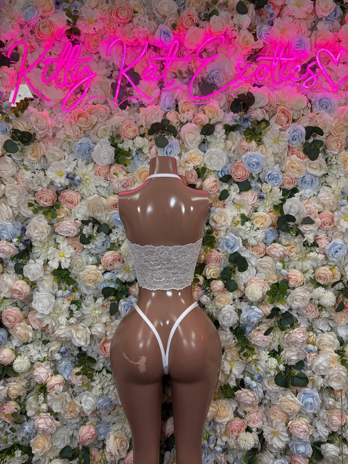 White Bikini Set Two-Piece Rave Oufit– Exotic Dance & Festival Clothing