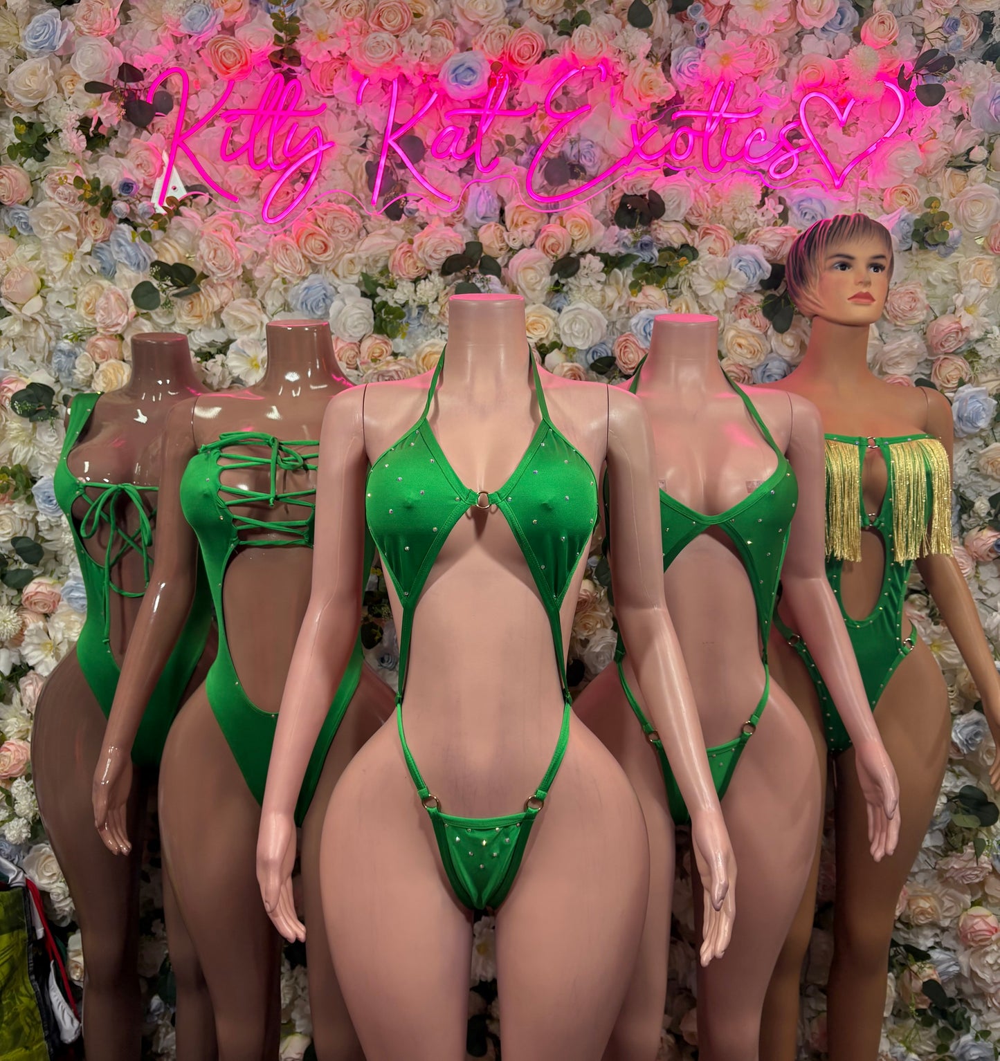St Patrick’s Day Green Dancewear Slingshot, Festival Rave Outfit