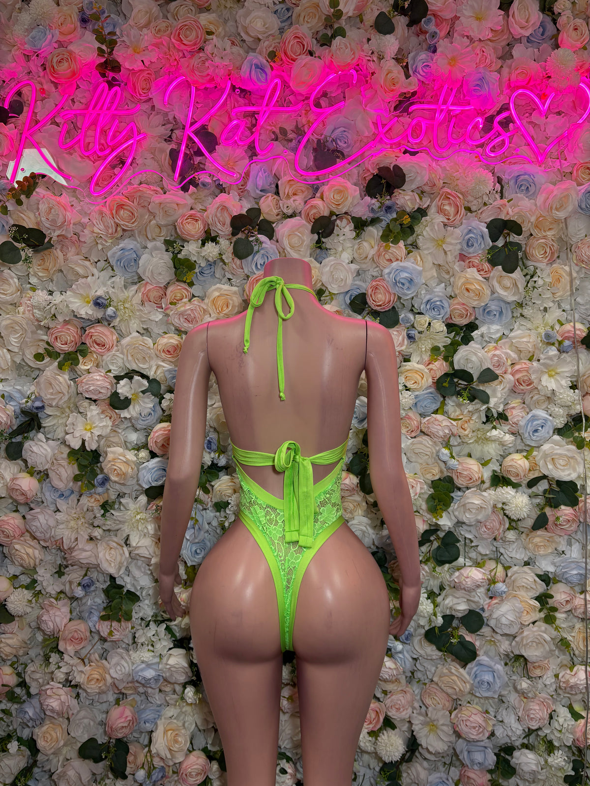 One Piece Neon Lace Bodysuit – Bartender  | Exotic Dancewear Festival wear Rave Outfit