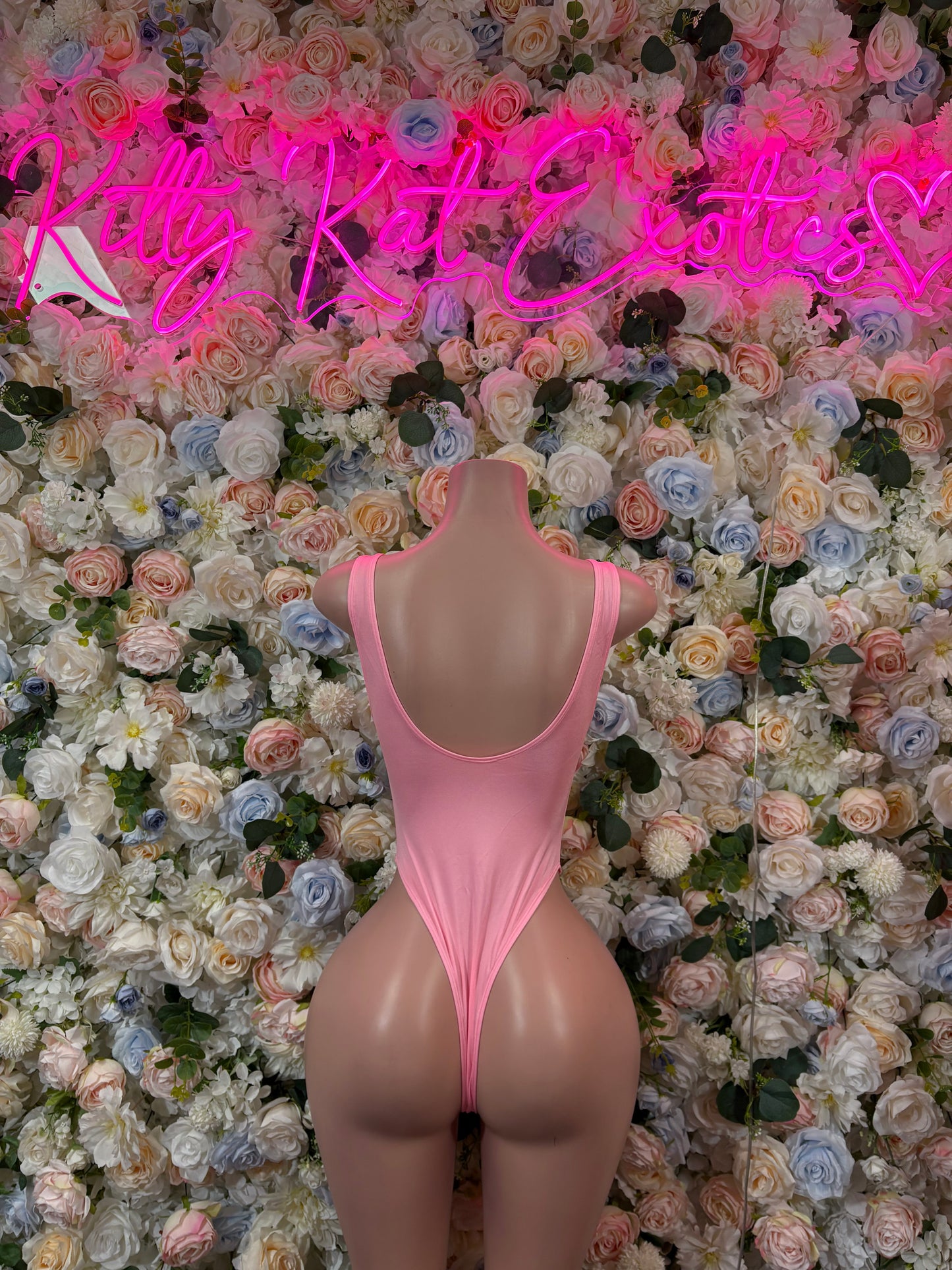 Pink Bodysuit Bartender Set Exotic Dancewear