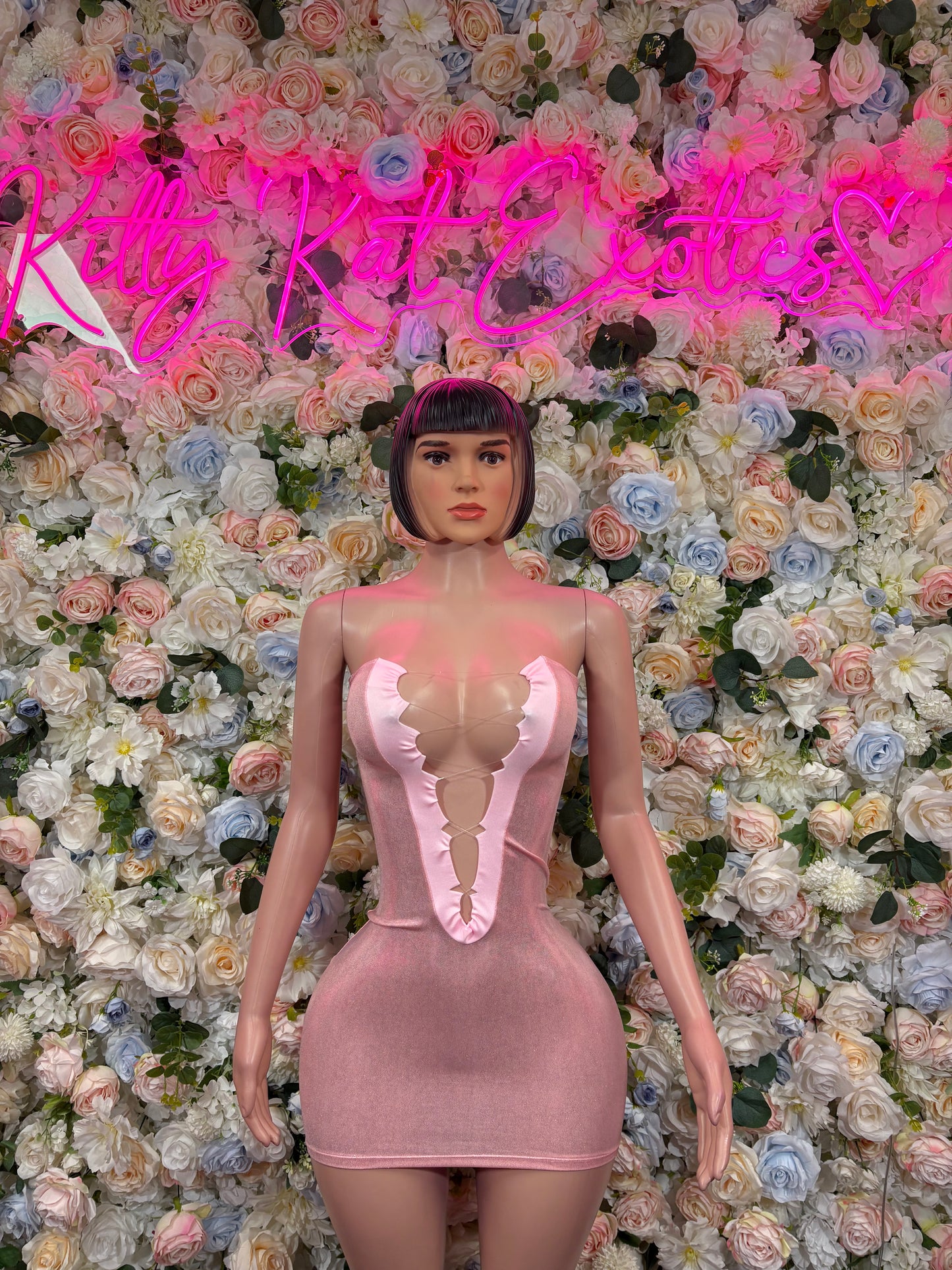 Pink Dress  Clubwear Dress Exotic Dancewear