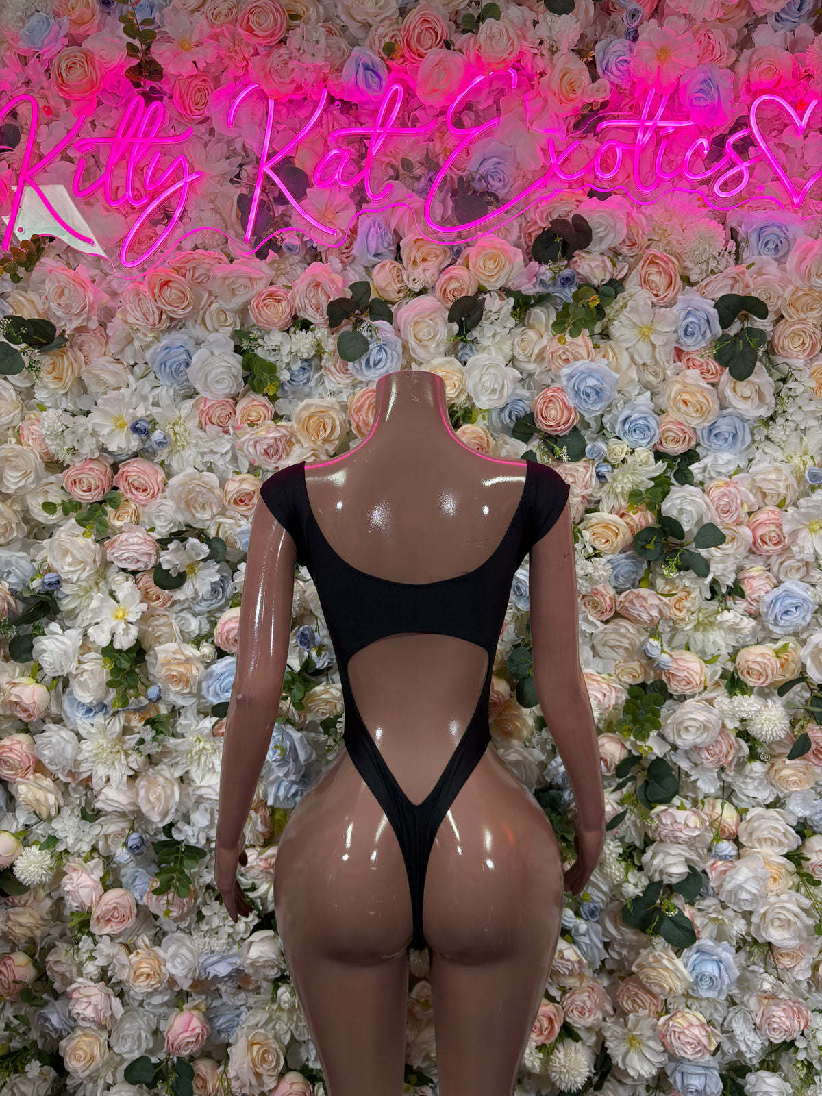 Black One Piece Bodysuit, Exotic Dancewear, Rave Outfit, Clubwear