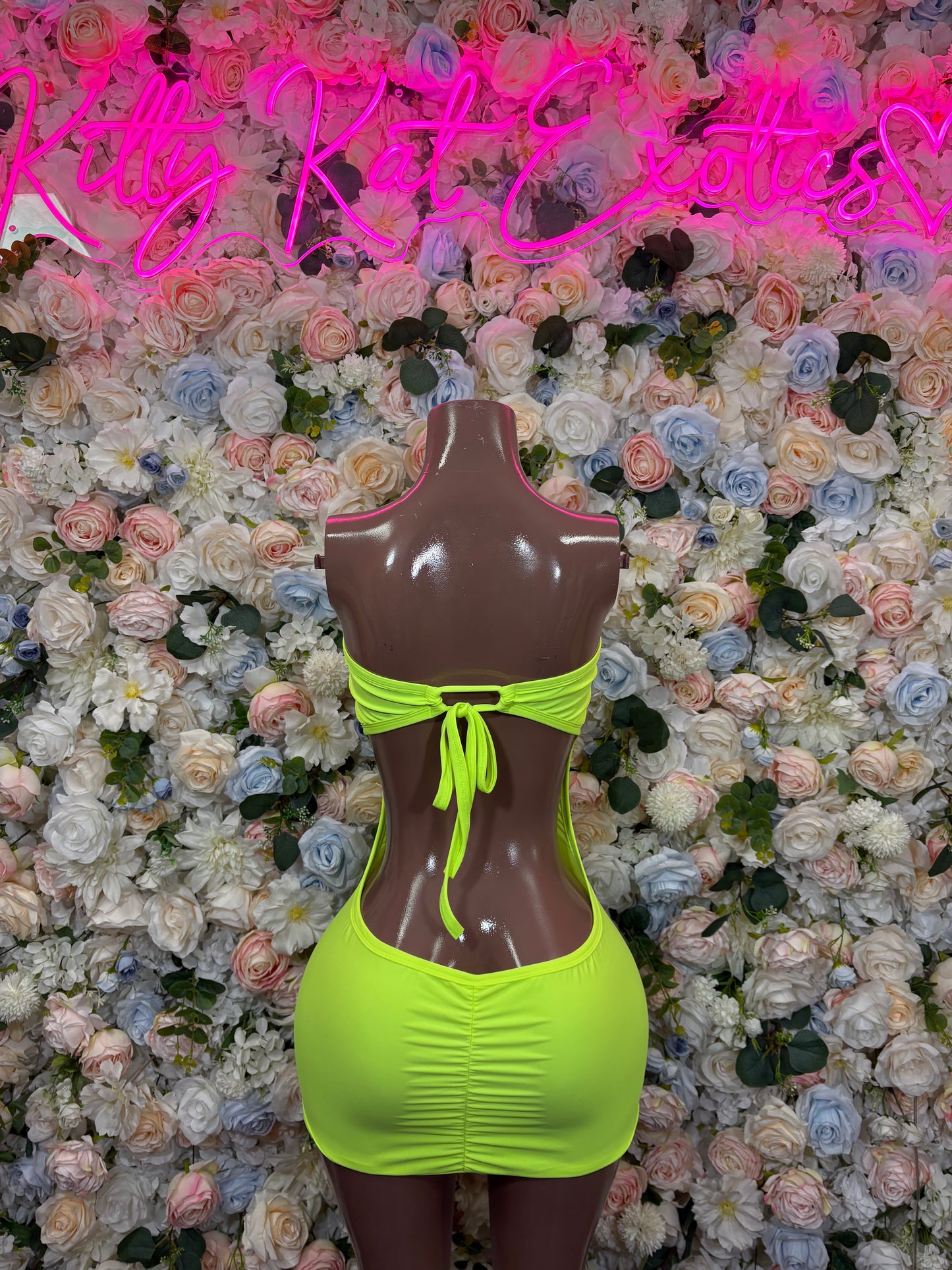 Green Festival Dress – l Exotic Date Nite Dress, Dancewear for Performers & Club Dress