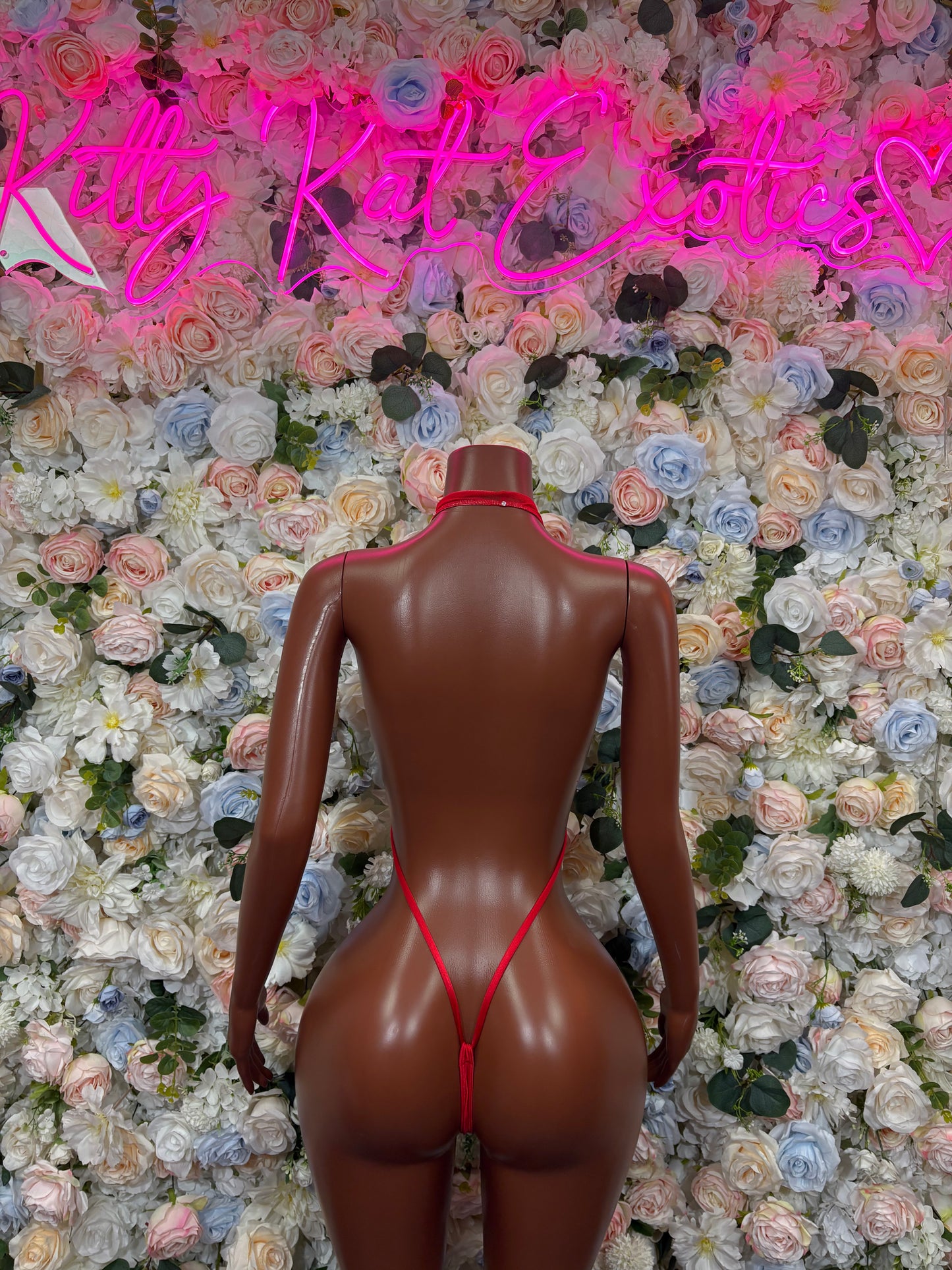 Red Bodysuit Rave Festival Outfit Women - Exotic Dancewear Stripper Clubwear Bottle Girl Ravewear