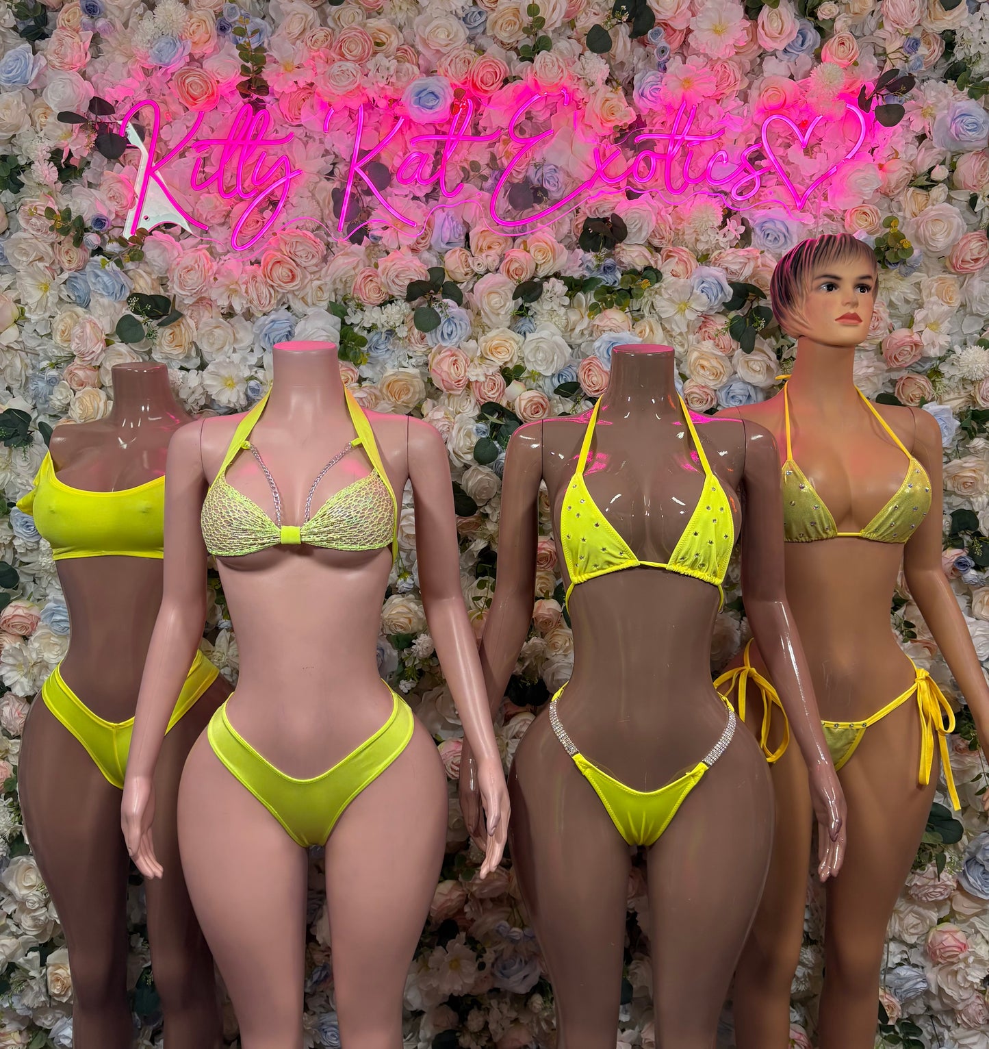 Bikini Yellow Two Piece Set –  Beach Swimwear