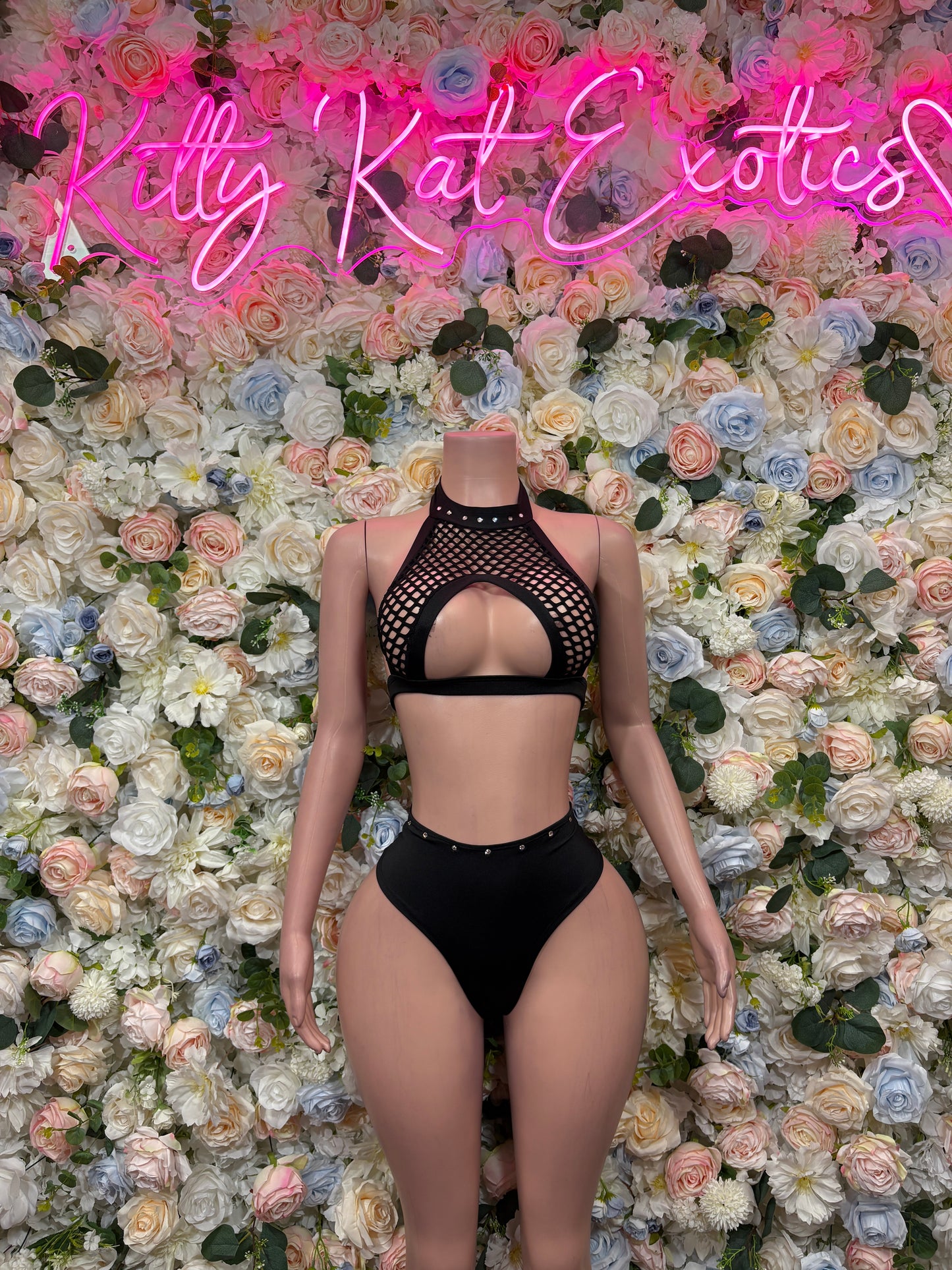 Black Two Piece Set Festival Outfit Dancewear Clubwear Ravewear