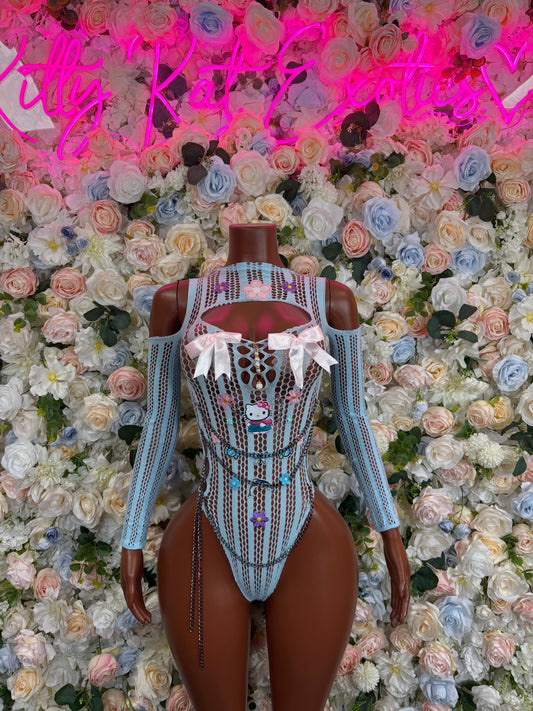 Fishent Dress Blue Custom Exotic Dancewear Festival wear