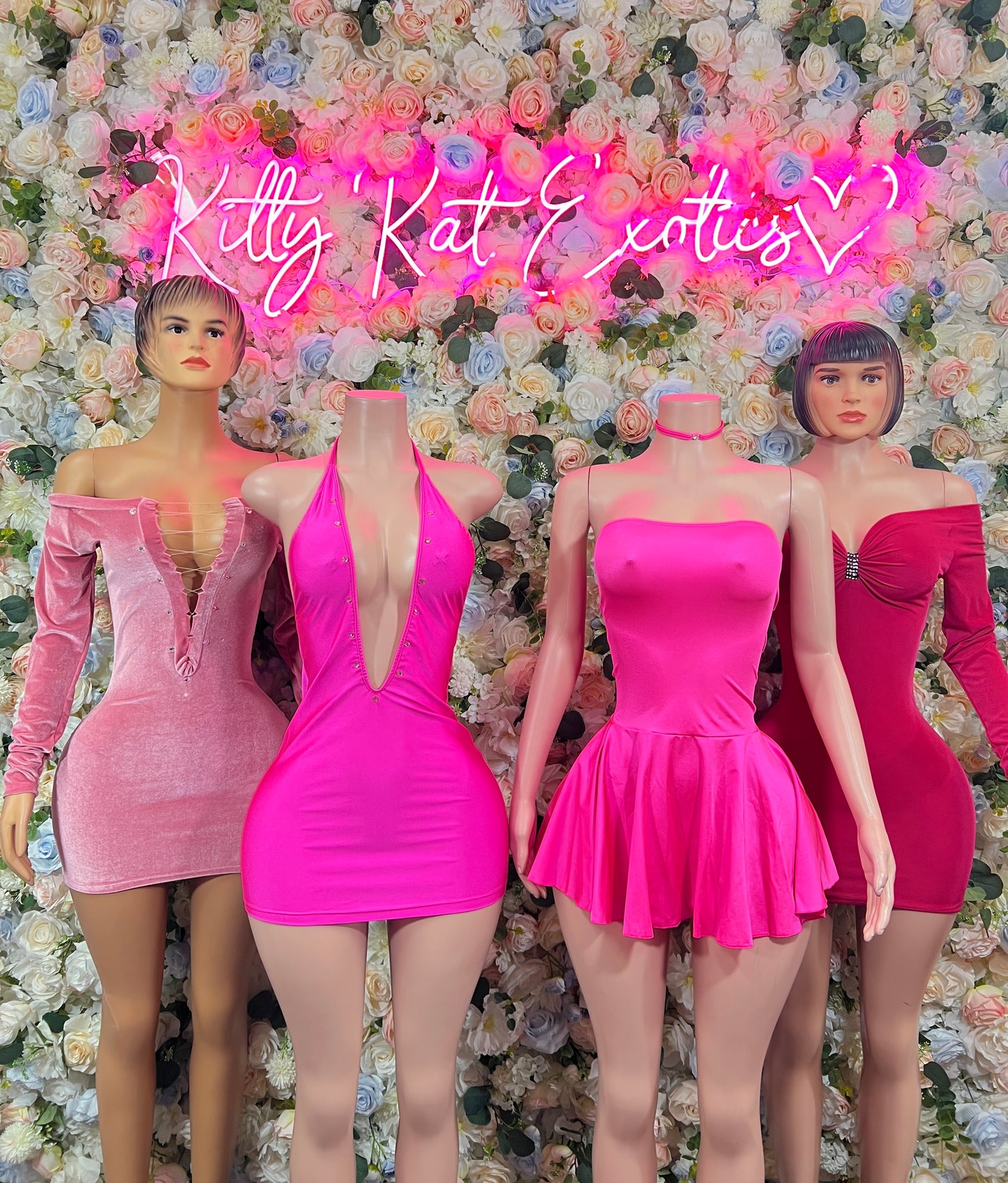 Valentines Women’s Dress Pink Velvet Dress Exotic Dancewear, Party Outfit Dinner Dress