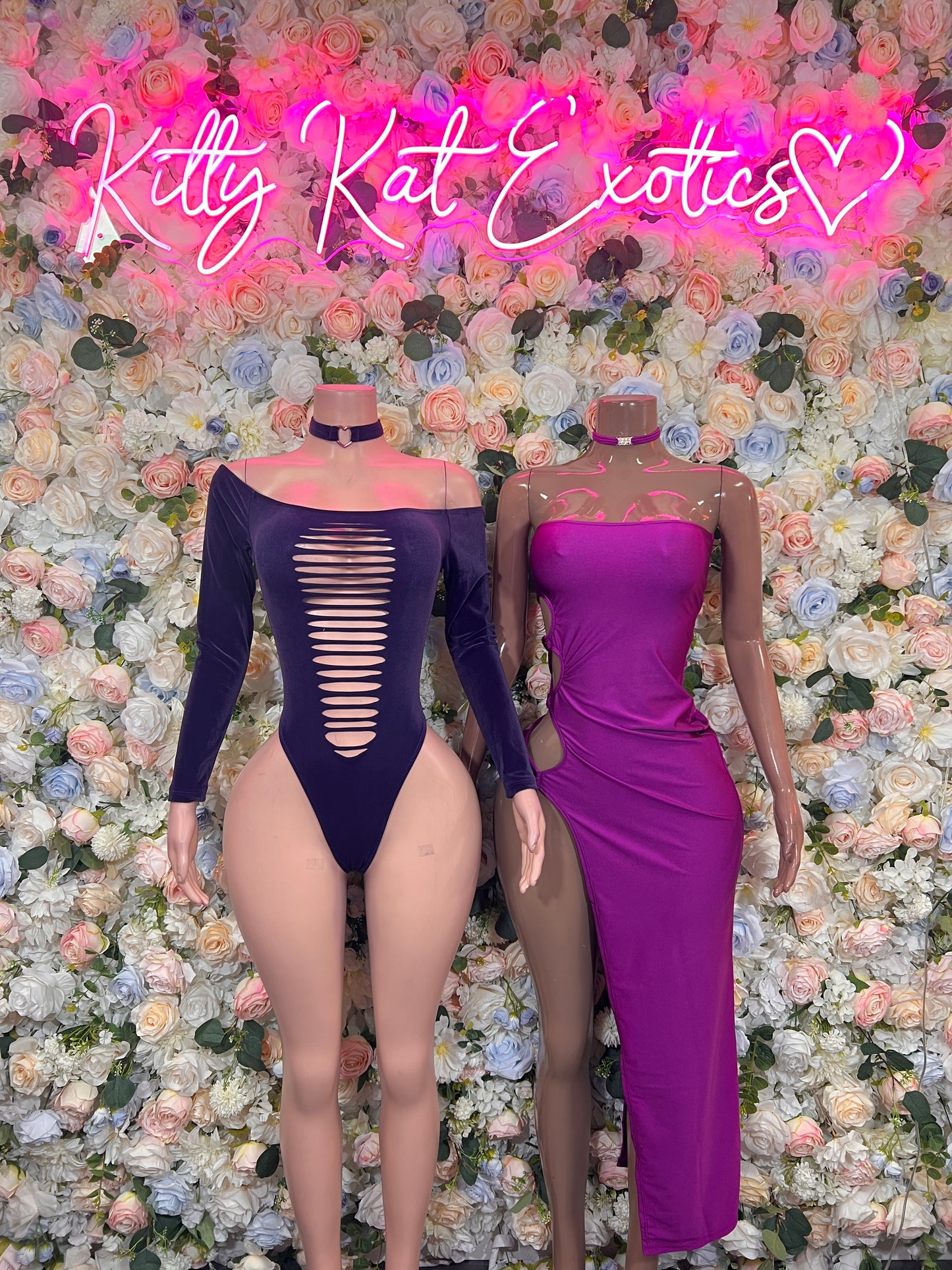 Bartender Bodysuit Purple Velvet  One Piece Festival Outfit Clubwear Bottlegirl Outfit