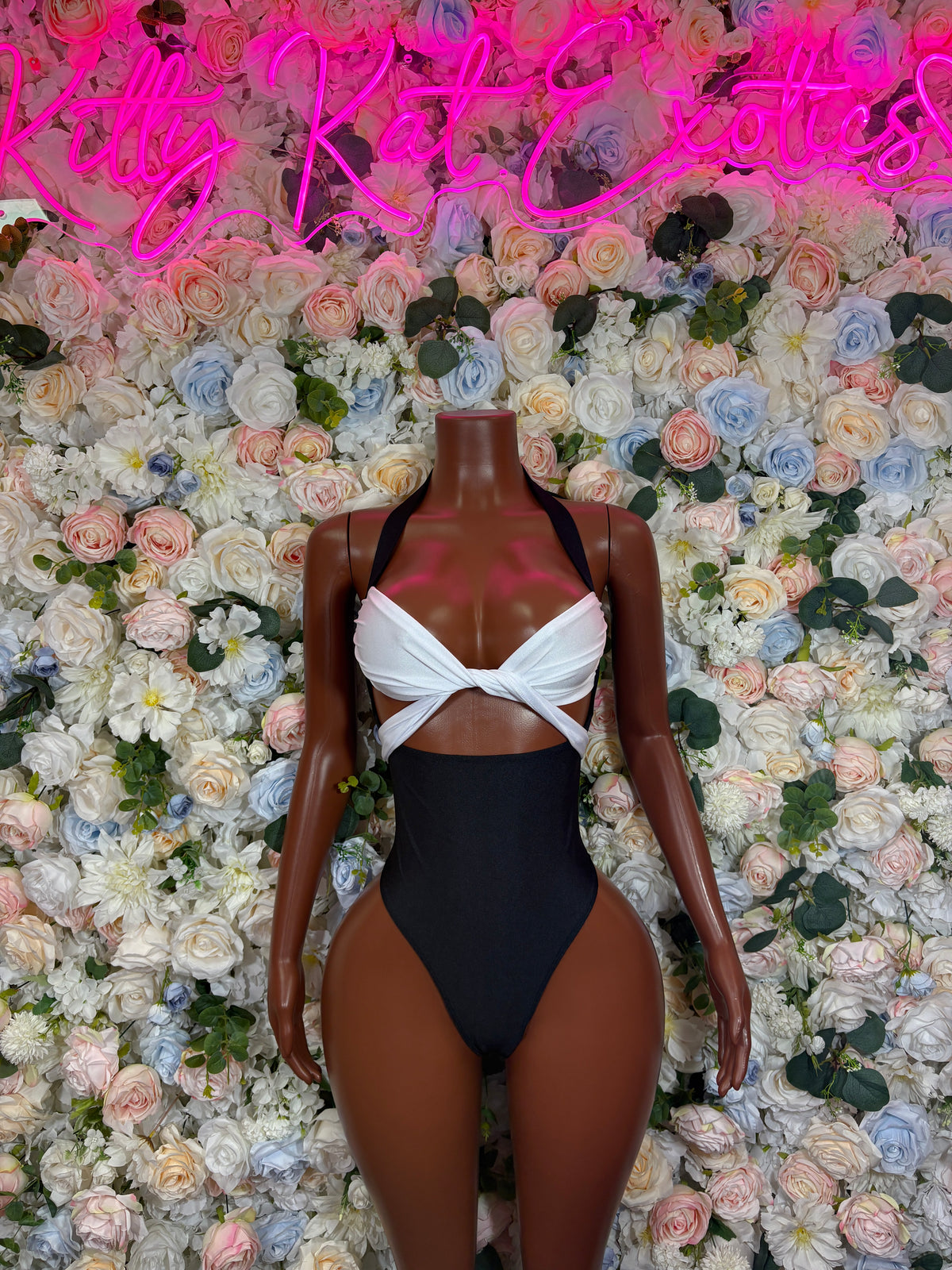 Black And White One Piece Bodysuit, Rave Outfit
