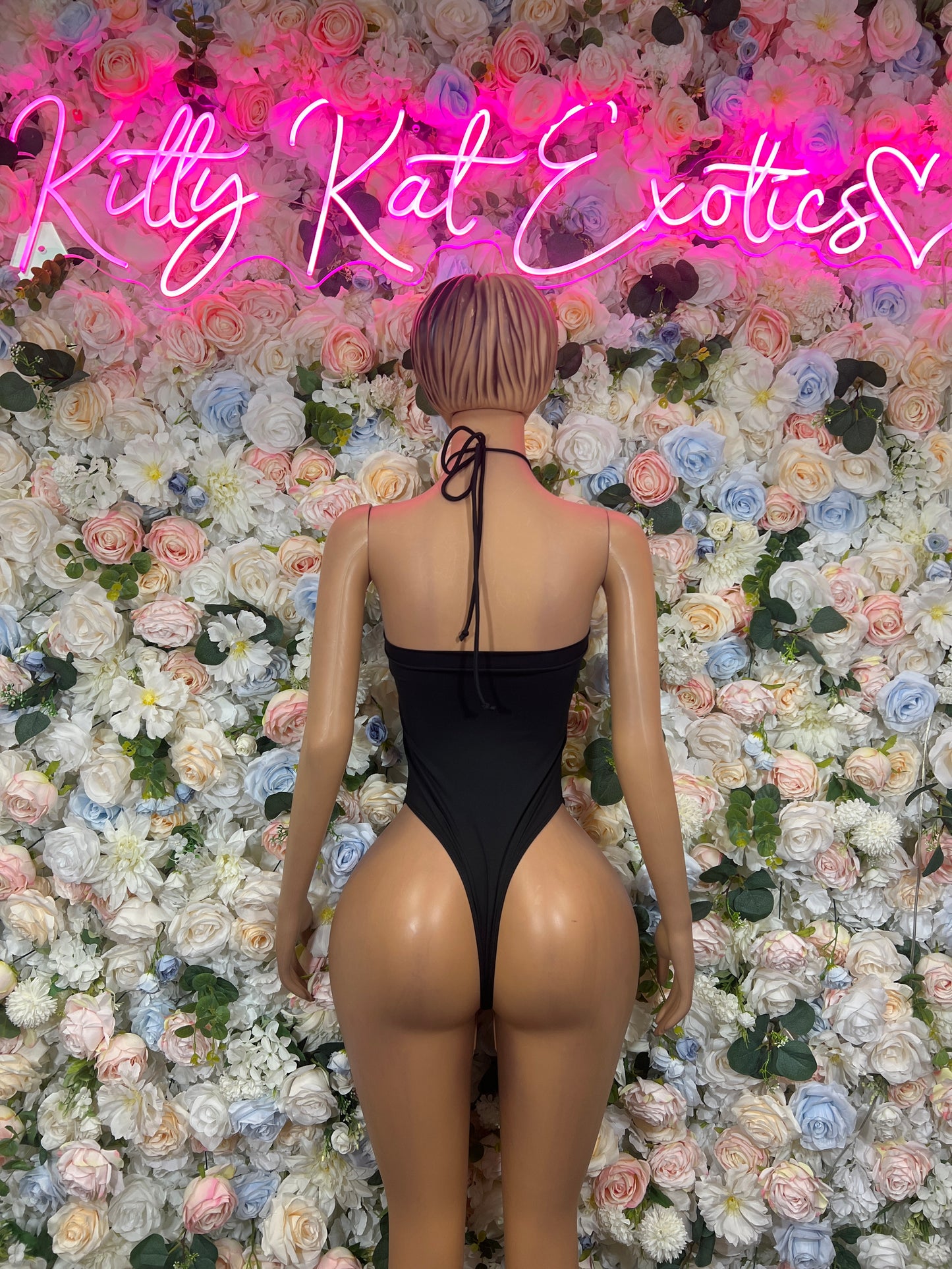 Black Bottlegirl Bodysuit - Exotic Dancewear, Bartender Costume & Rave Clubwear