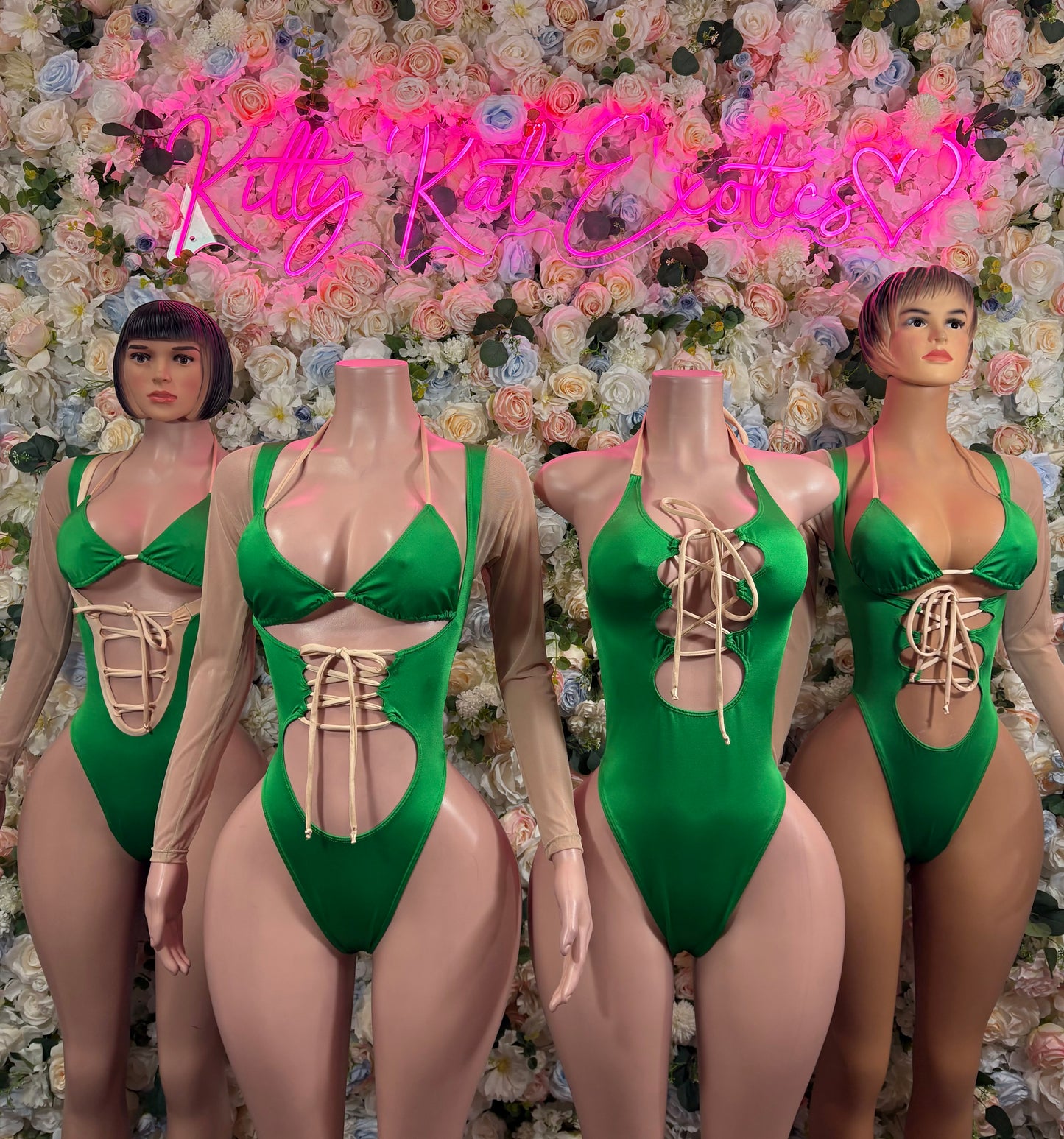 St Patrick’s Day Green Bottlegirl  Bodysuit, Festival Rave Outfit
