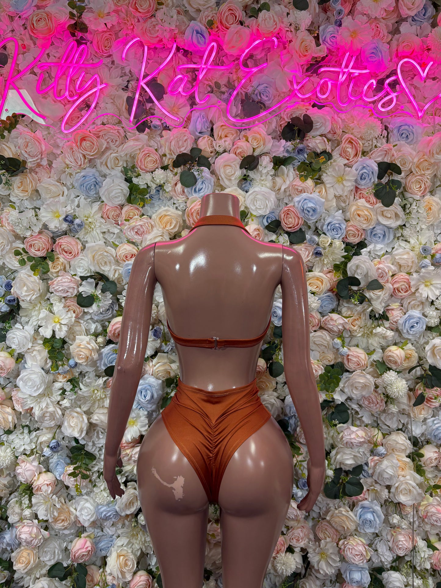 Orange Two-Piece Set – Summer Festival & Rave Wear Bartender Outfit