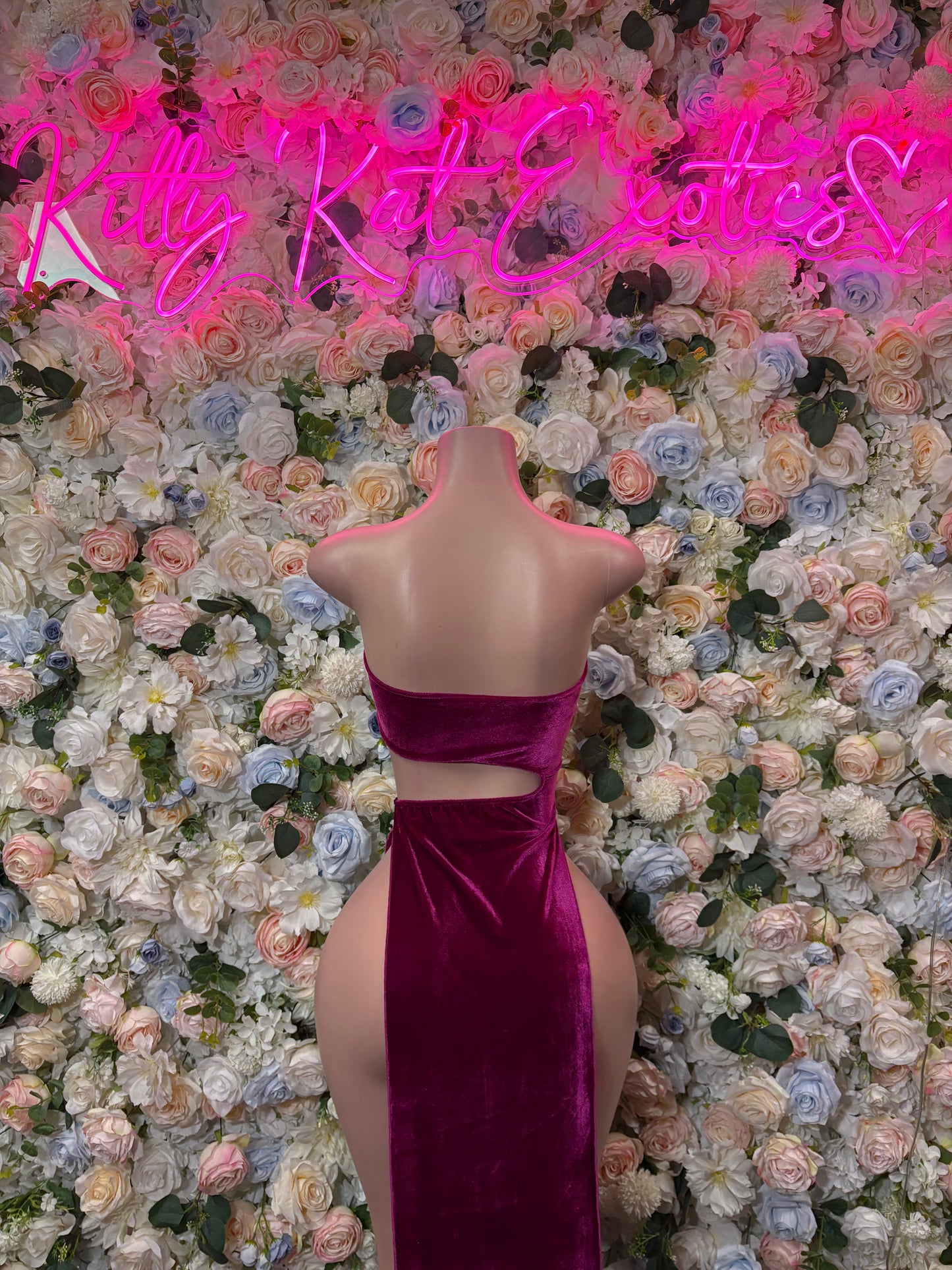 Purple Velvet Gown - Exotic Dancewear Elegant, Date Night Dress, Formal Evening Dress