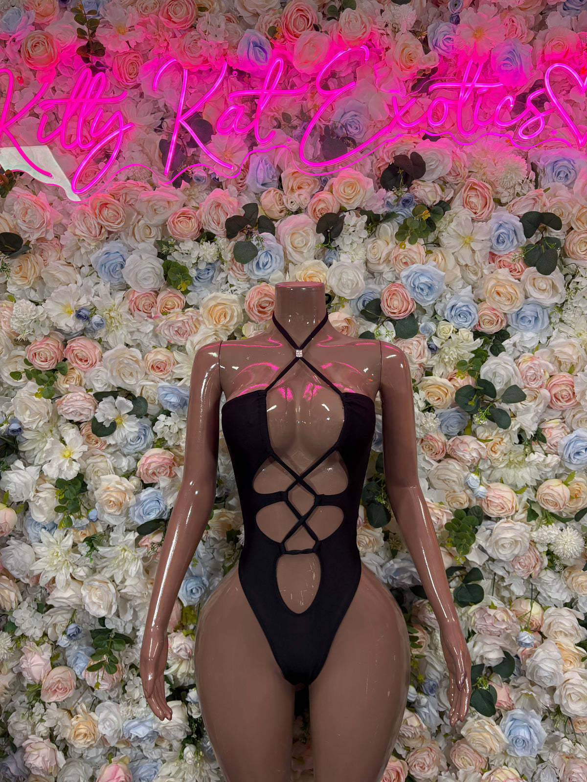 Bartender Outfit One-Piece  Bodysuit -  Black  | Exotic Dancewear for Performers, Raves, & Festival Clothing