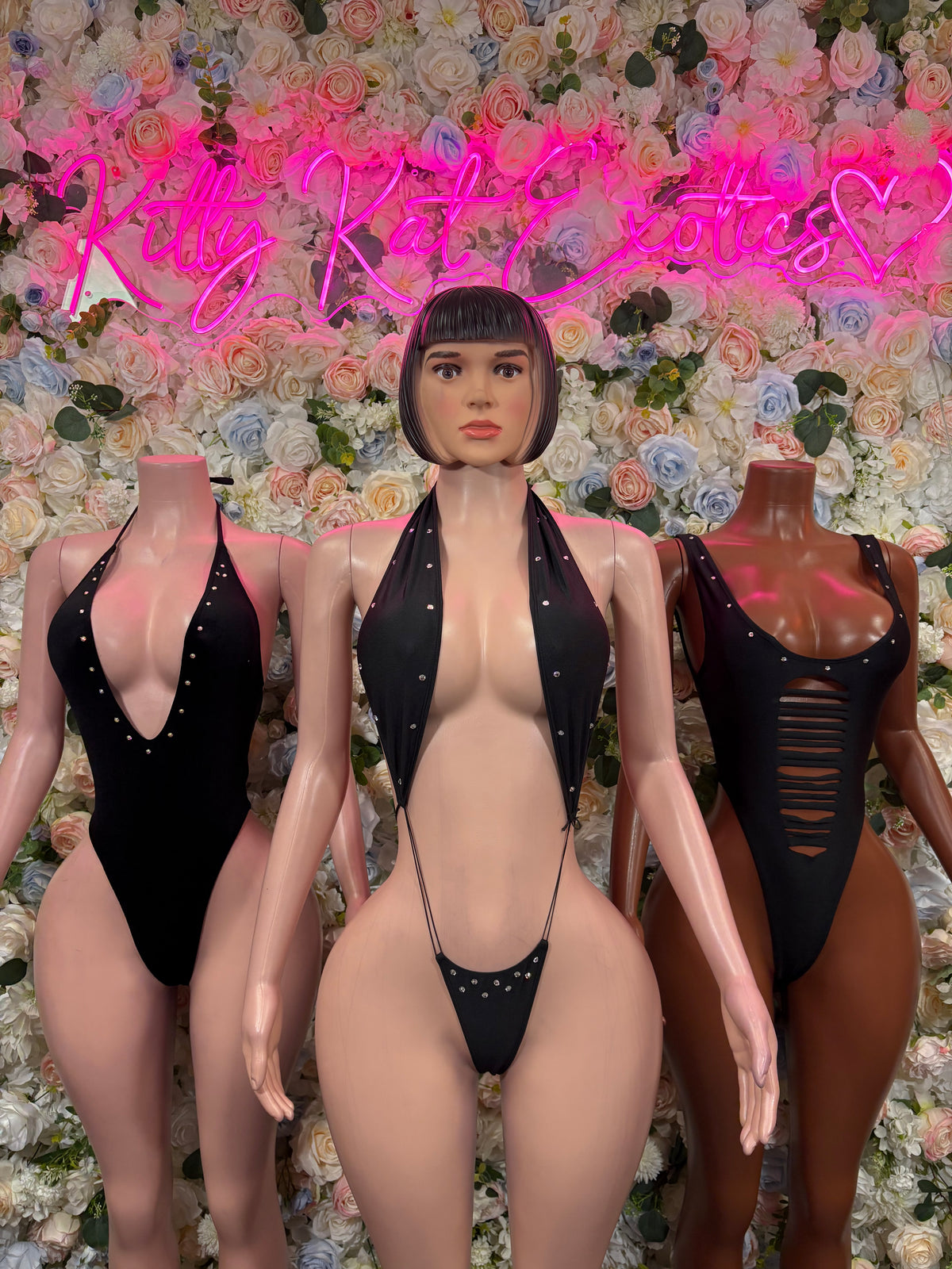 Black Velvet Rave Bodysuit, Strappy High Cut One Piece, Festival Clubwear