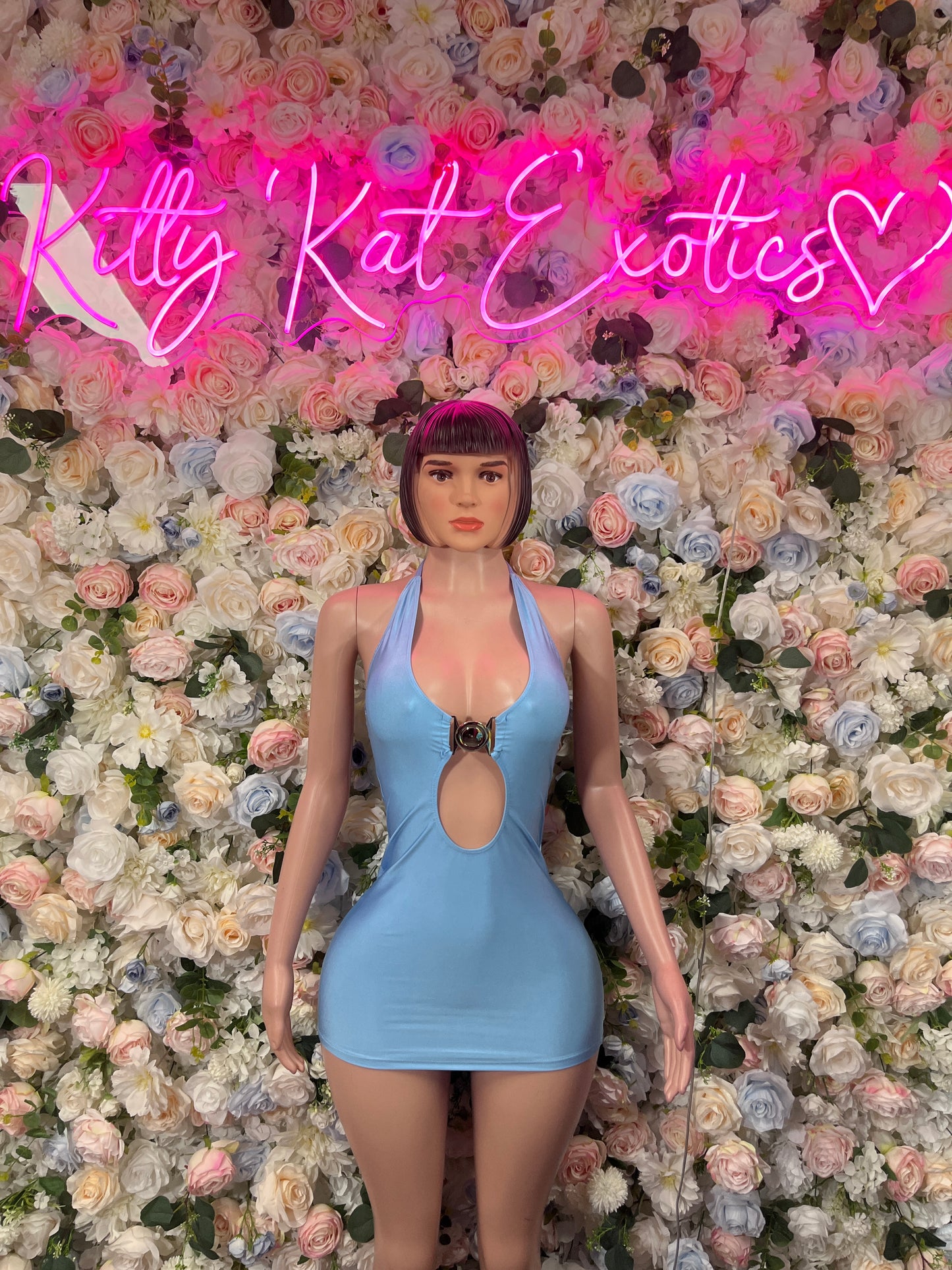 Baby Blue Dress Exotic Dancewear