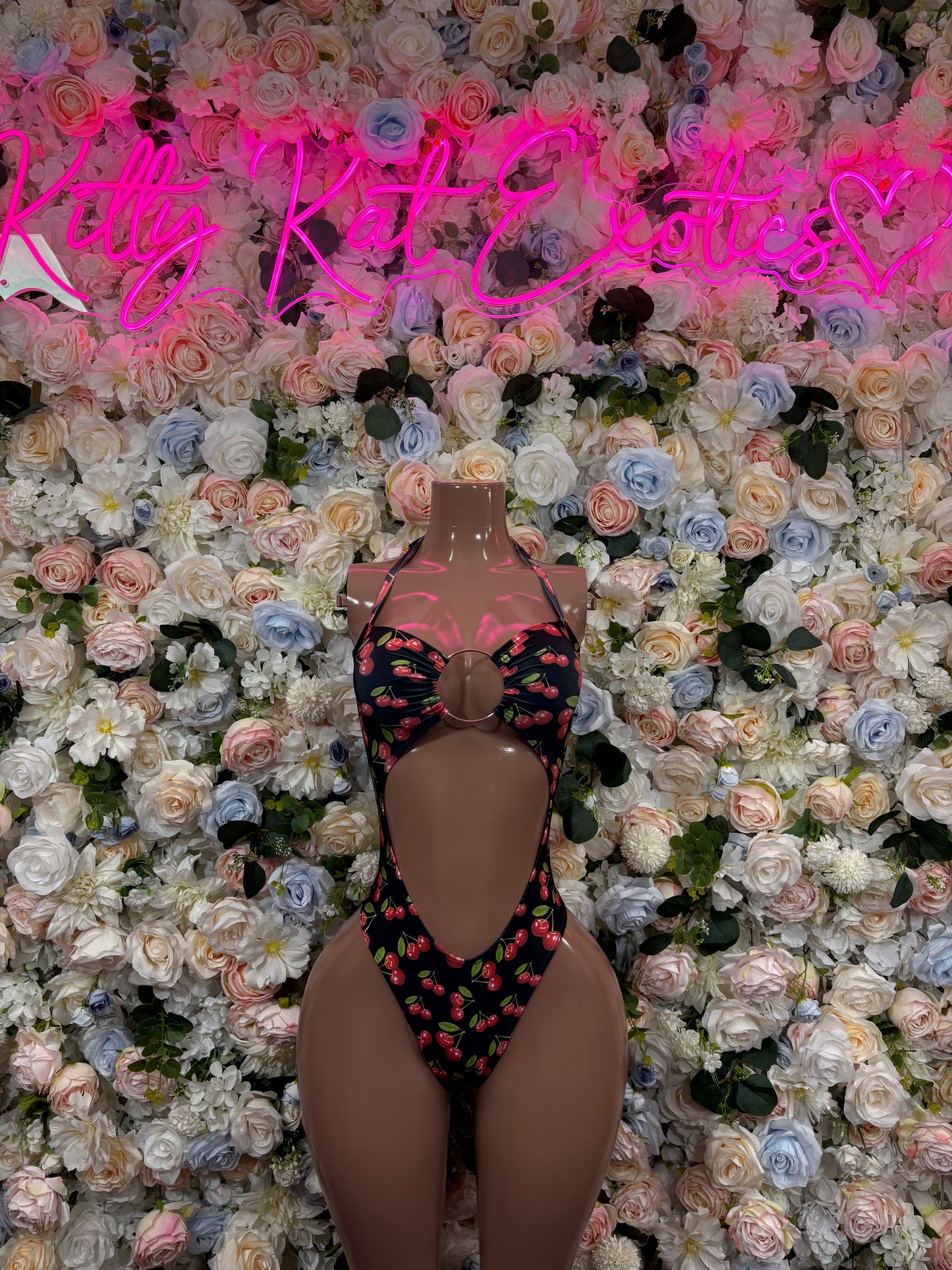 Rose Bodysuit Bartender Outfit