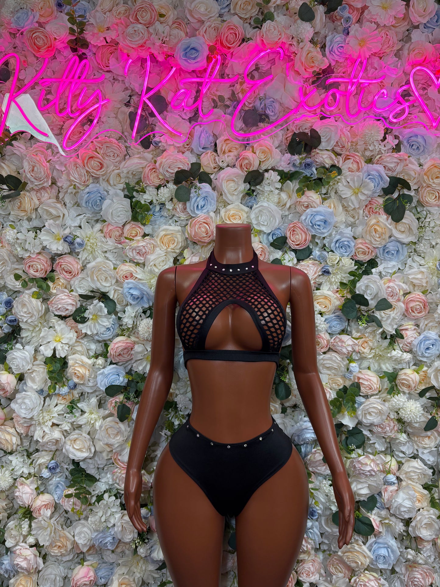 Black Two Piece Set Festival Outfit Dancewear Clubwear Ravewear