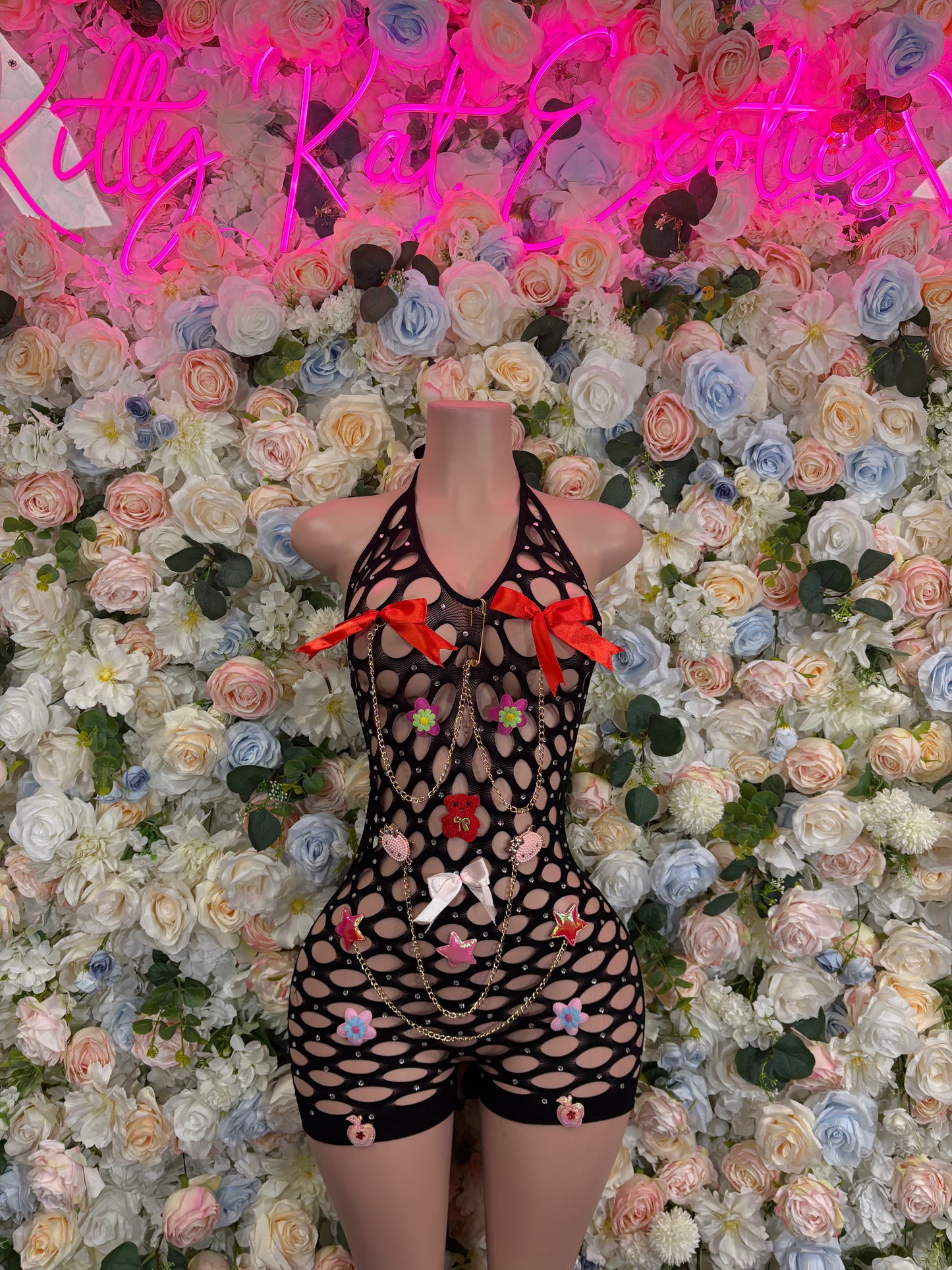 Fishent Dress Black Custom Exotic Dancewear Festival wear