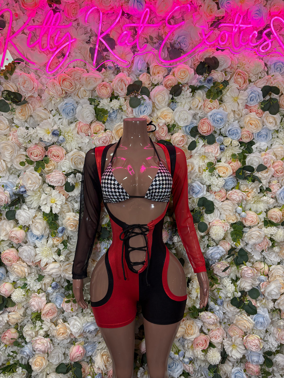 Halloween Bottlegirl Bodysuit: Rave Outfit, Cosplay Clubwear, Daddy’s Lil Monster