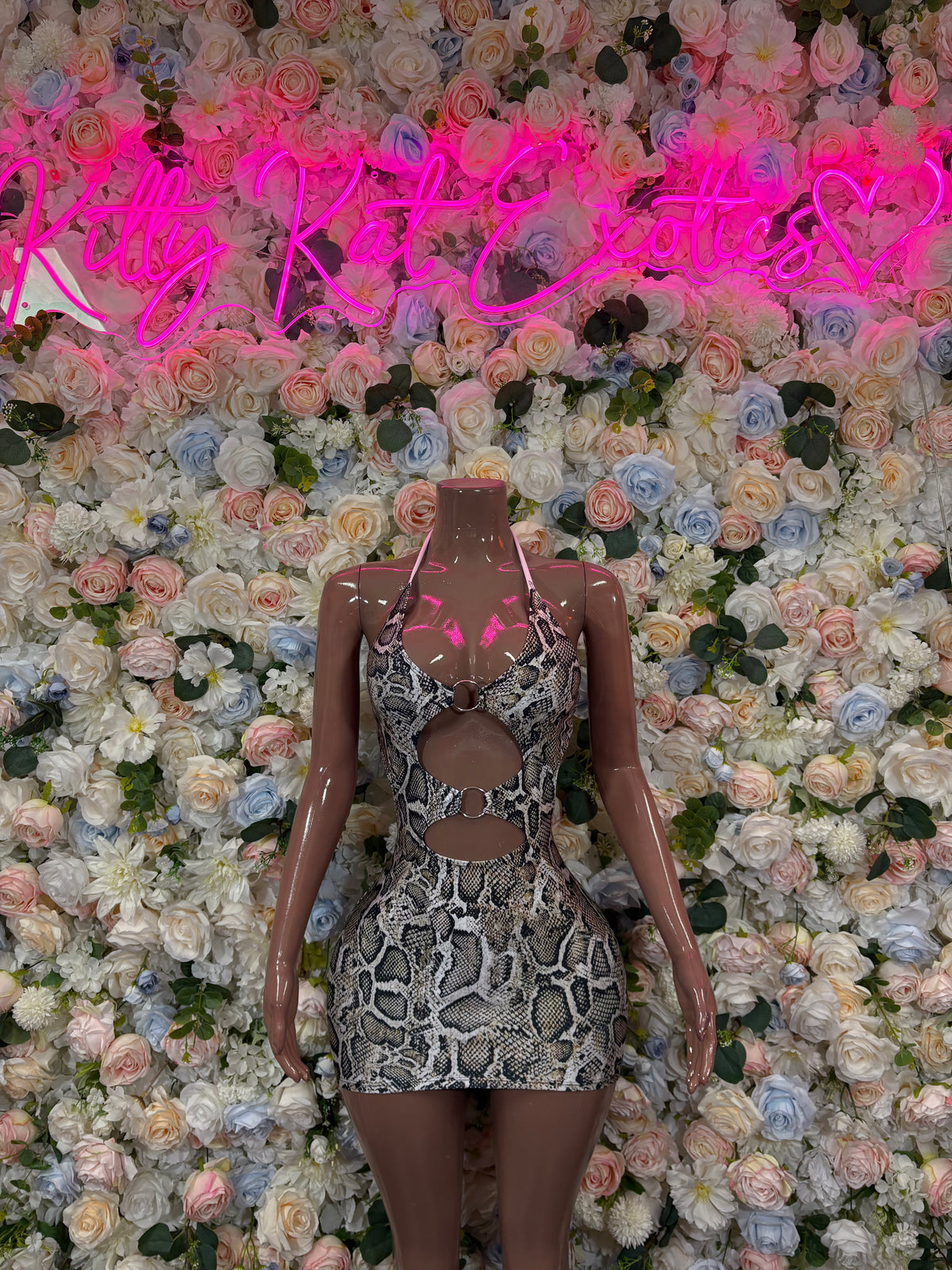 Snake Print Dress – Exotic Rave Festival Club Wear