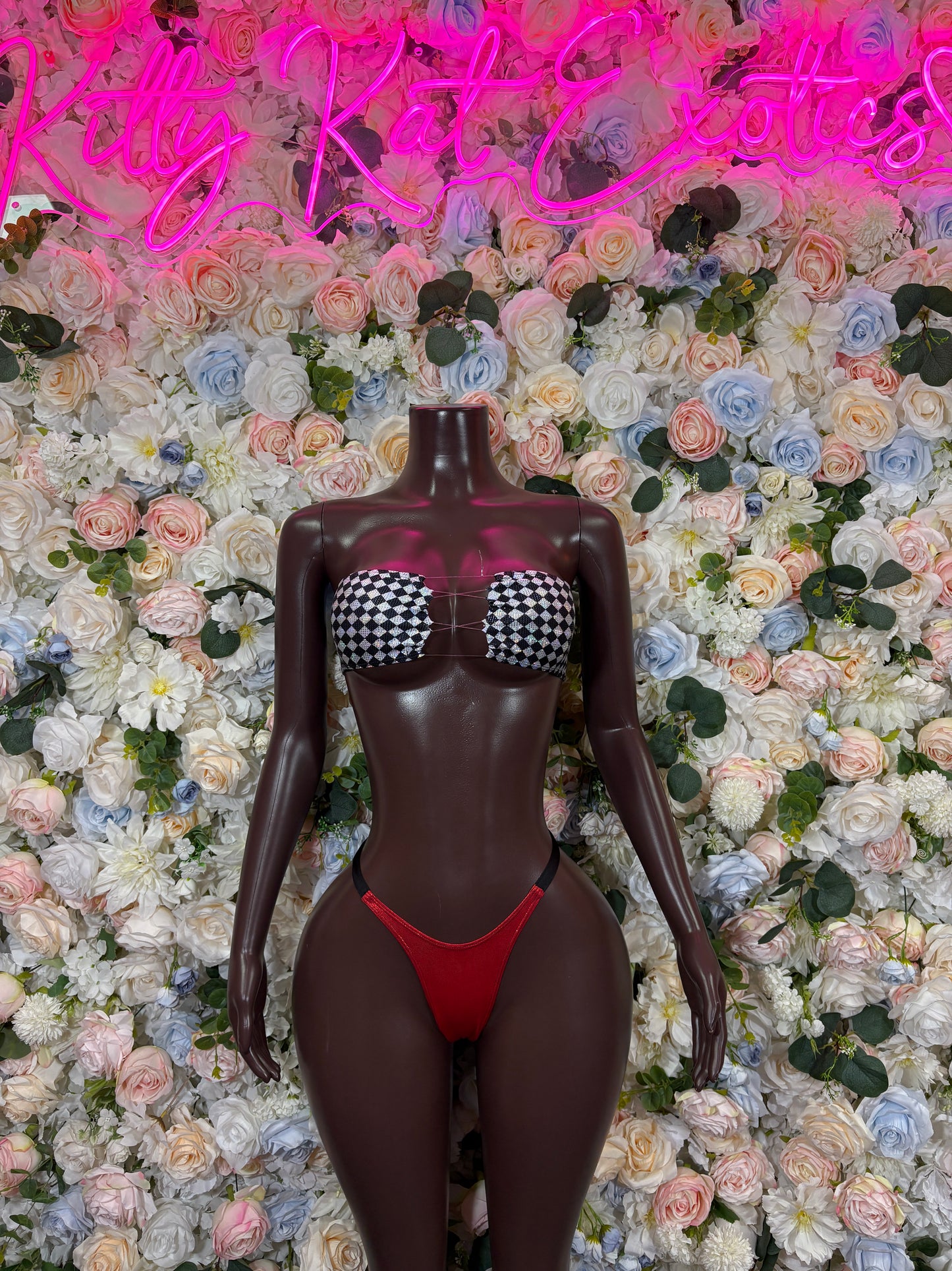 Halloween Two Piece Rave Outfit, Cosplay Clubwear, Daddy’s Lil Monster