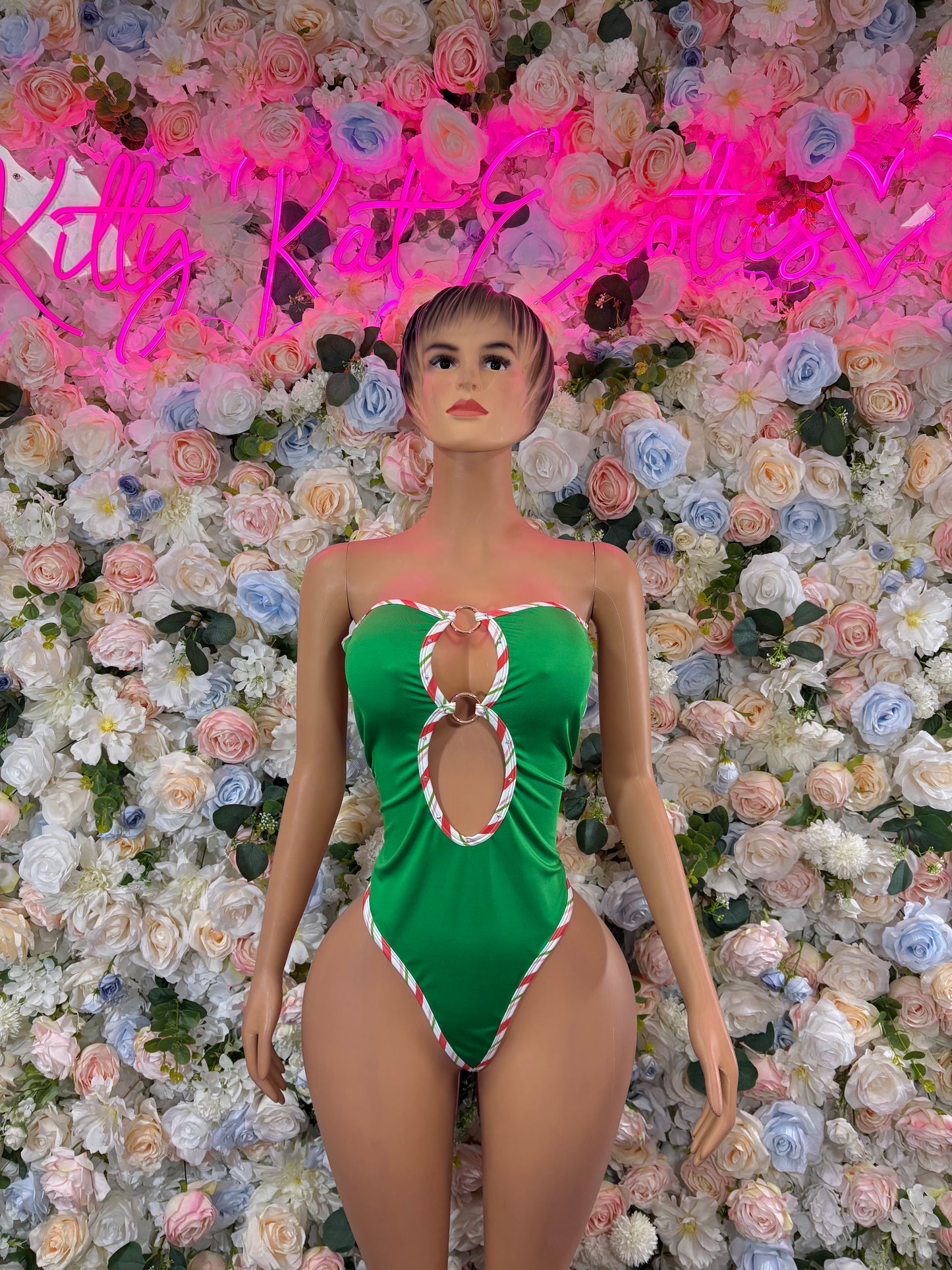 Bottlegirl Christmas Bodysuit - Holiday Design | Exotic Dancewear for Performers, Bottlegirl, Bartender