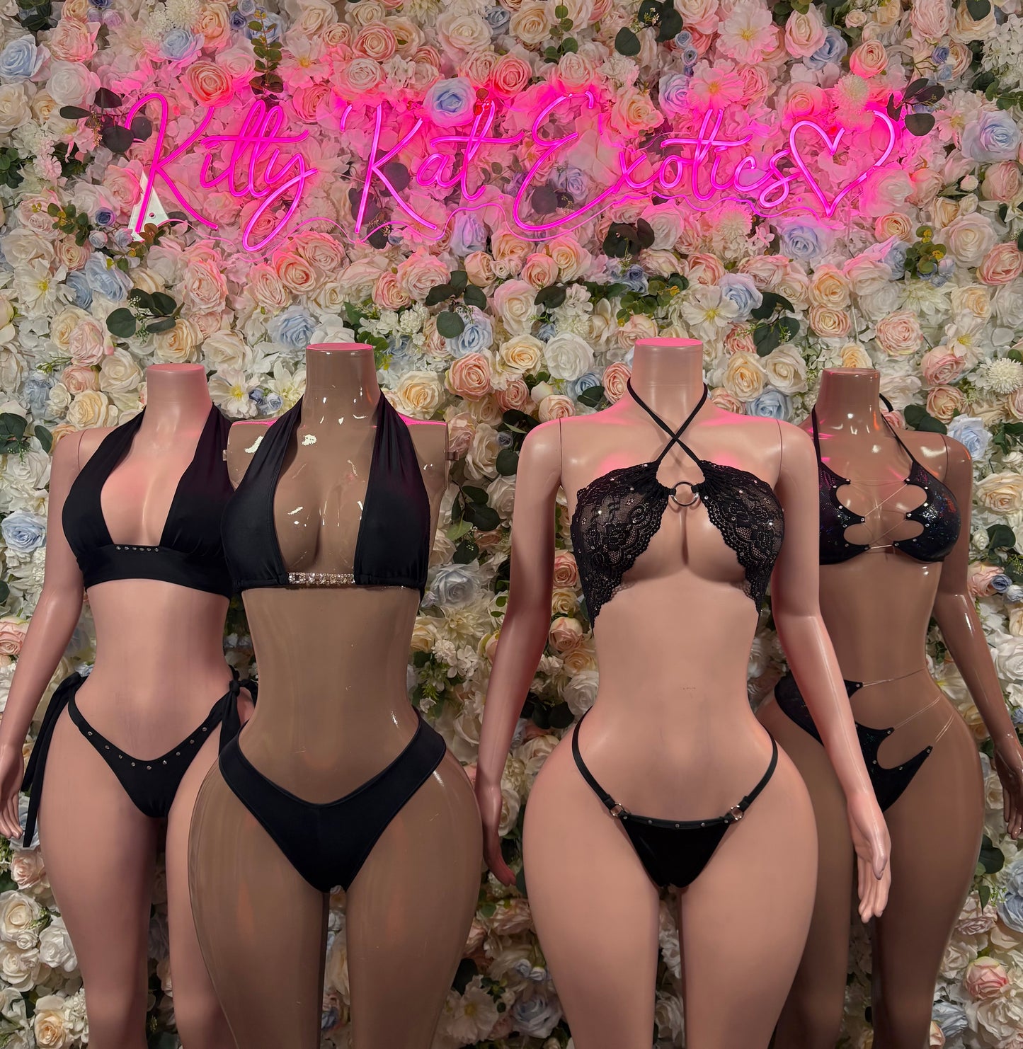 Black Two Piece Bikini Set Dancewear Outfit Ravewear