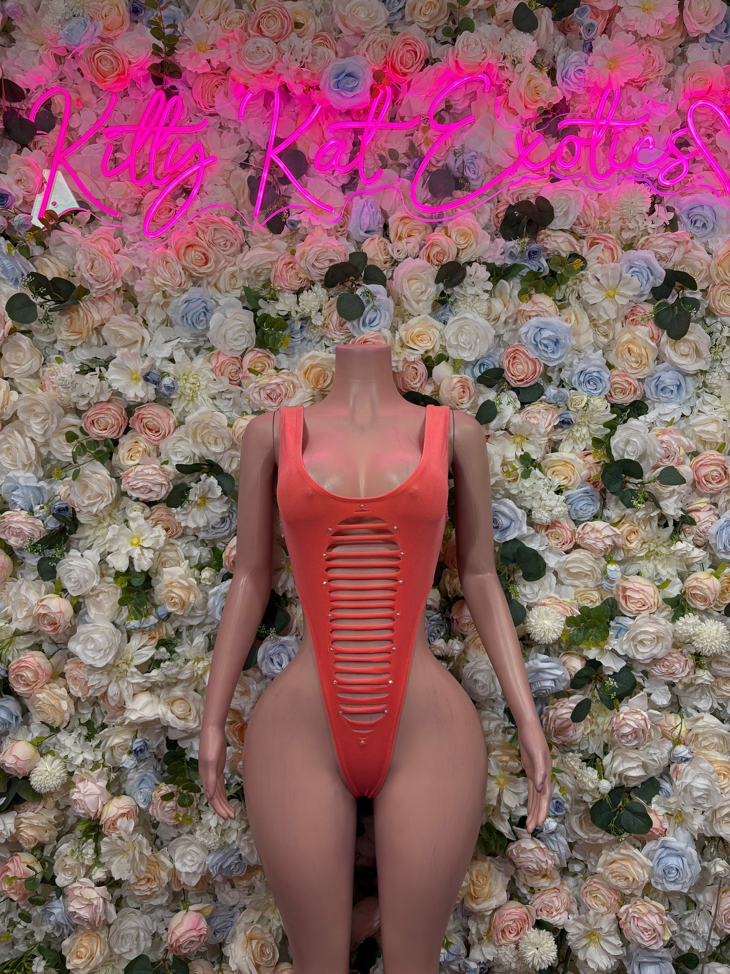 Coral Bodysuit - Exotic Dancewear for Performers, Raves, & Festival Clothing