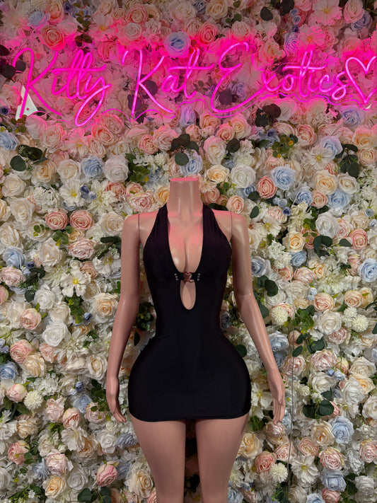 Black Dress-  Rave Outfit - Sexy Festival Outfit, Clubwear, Performance Costume, EDM Party Rave Outfit