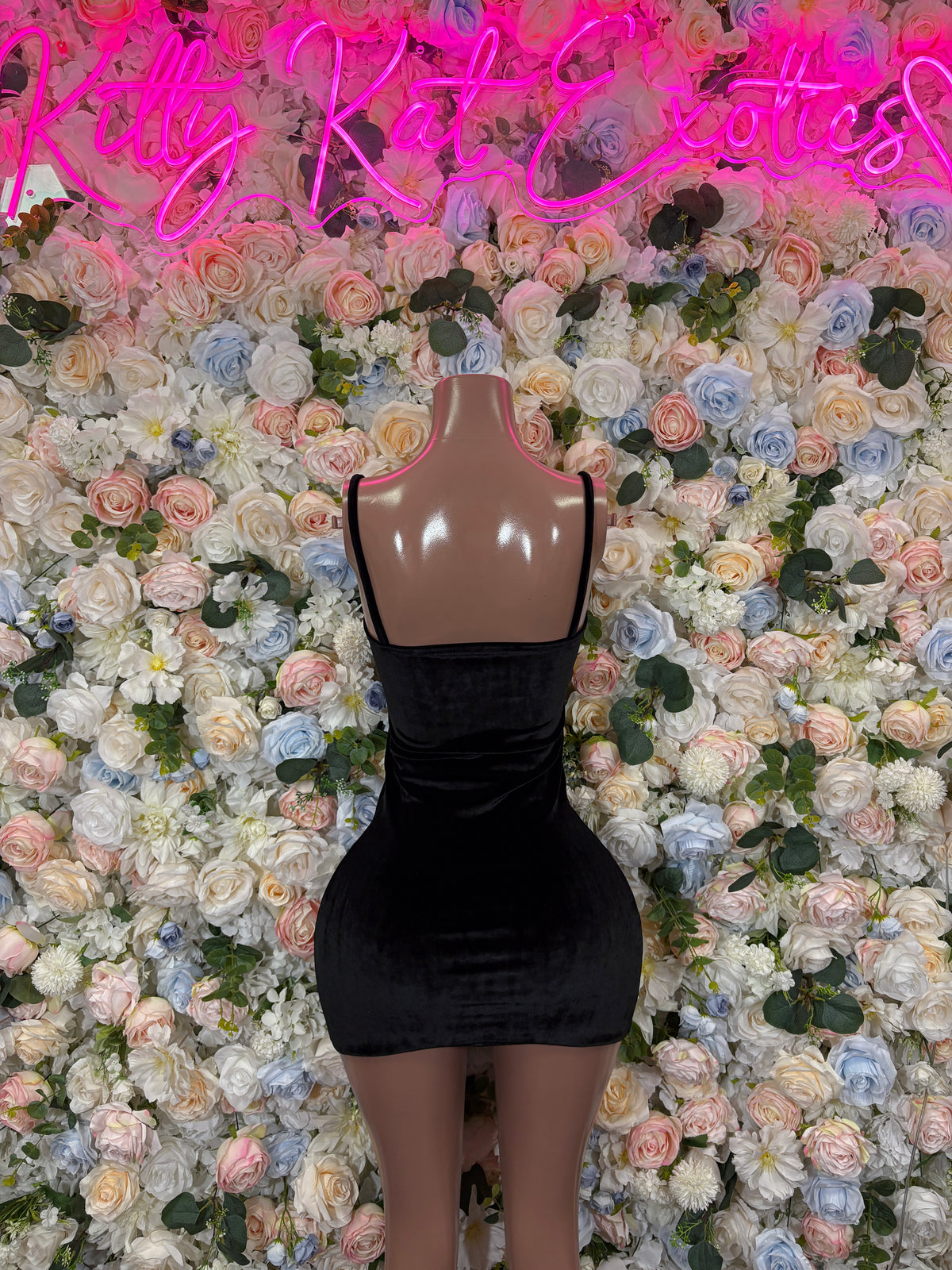Black Rhinestone Mini Dress Bodycon Rave Festival Clubwear Exotic Outfit Bodysuit
