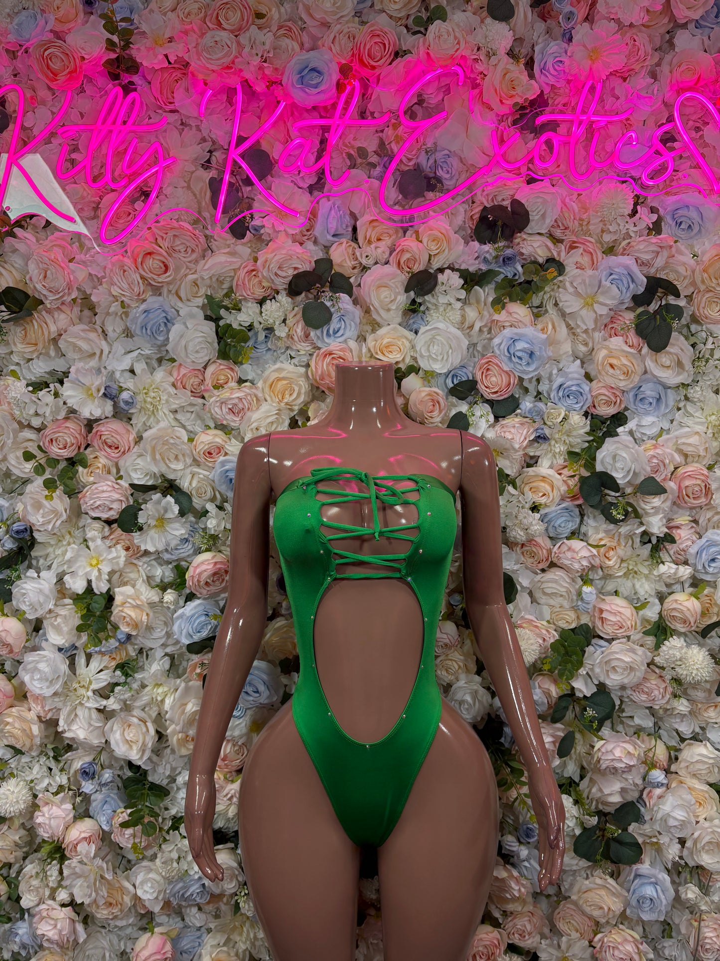 St Patrick’s Day Green Dancewear Bodysuit, Festival Rave Outfit