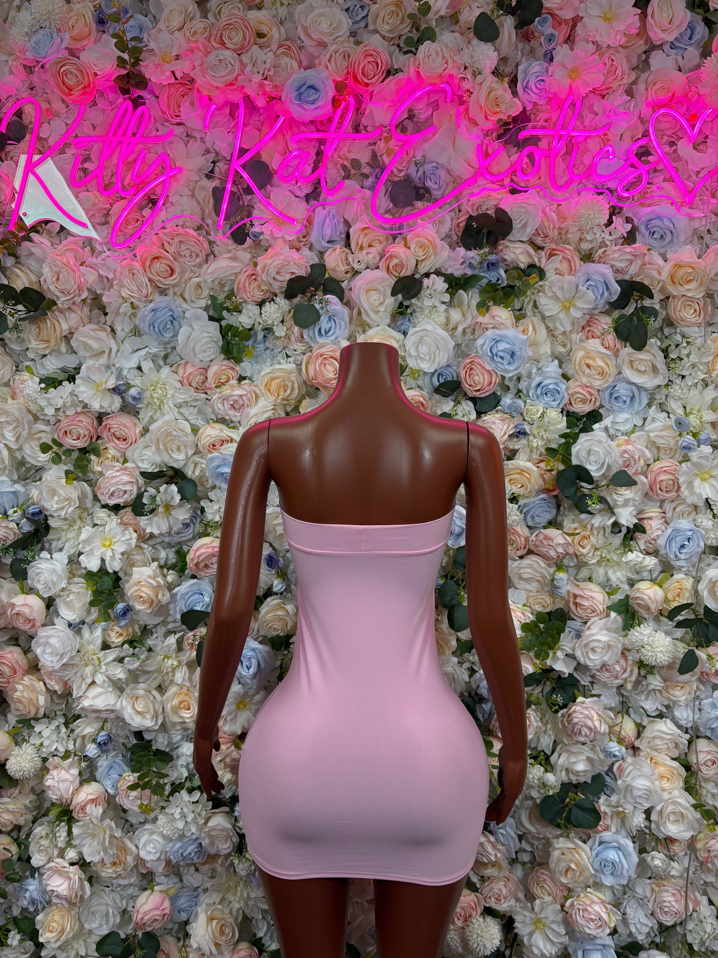 Pink Dress Clubwear Dress Exotic Dancewear