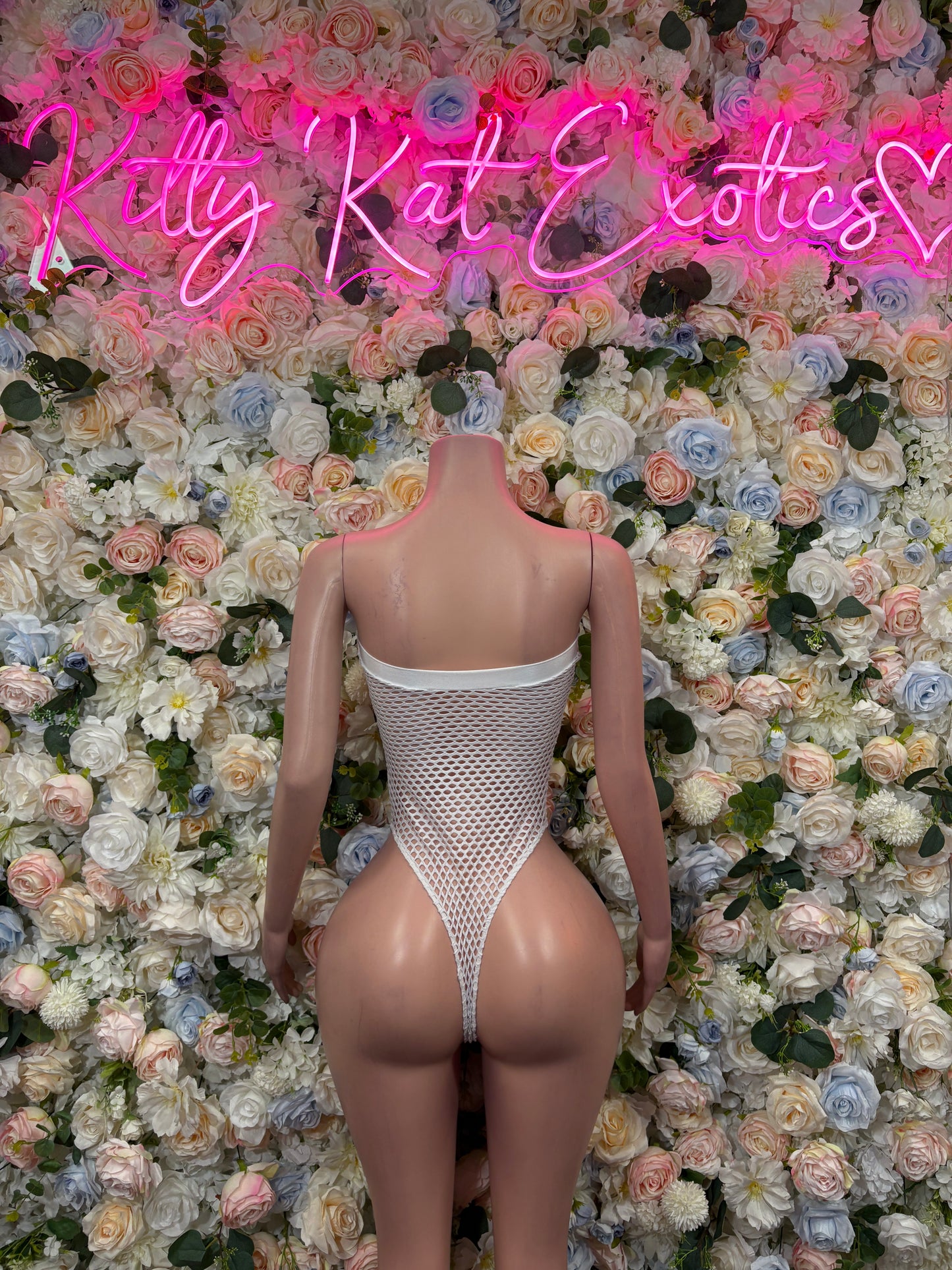 White Bodysuit Festival - Rave Outfit, Exotic Dancewear, Summer Performer Costume