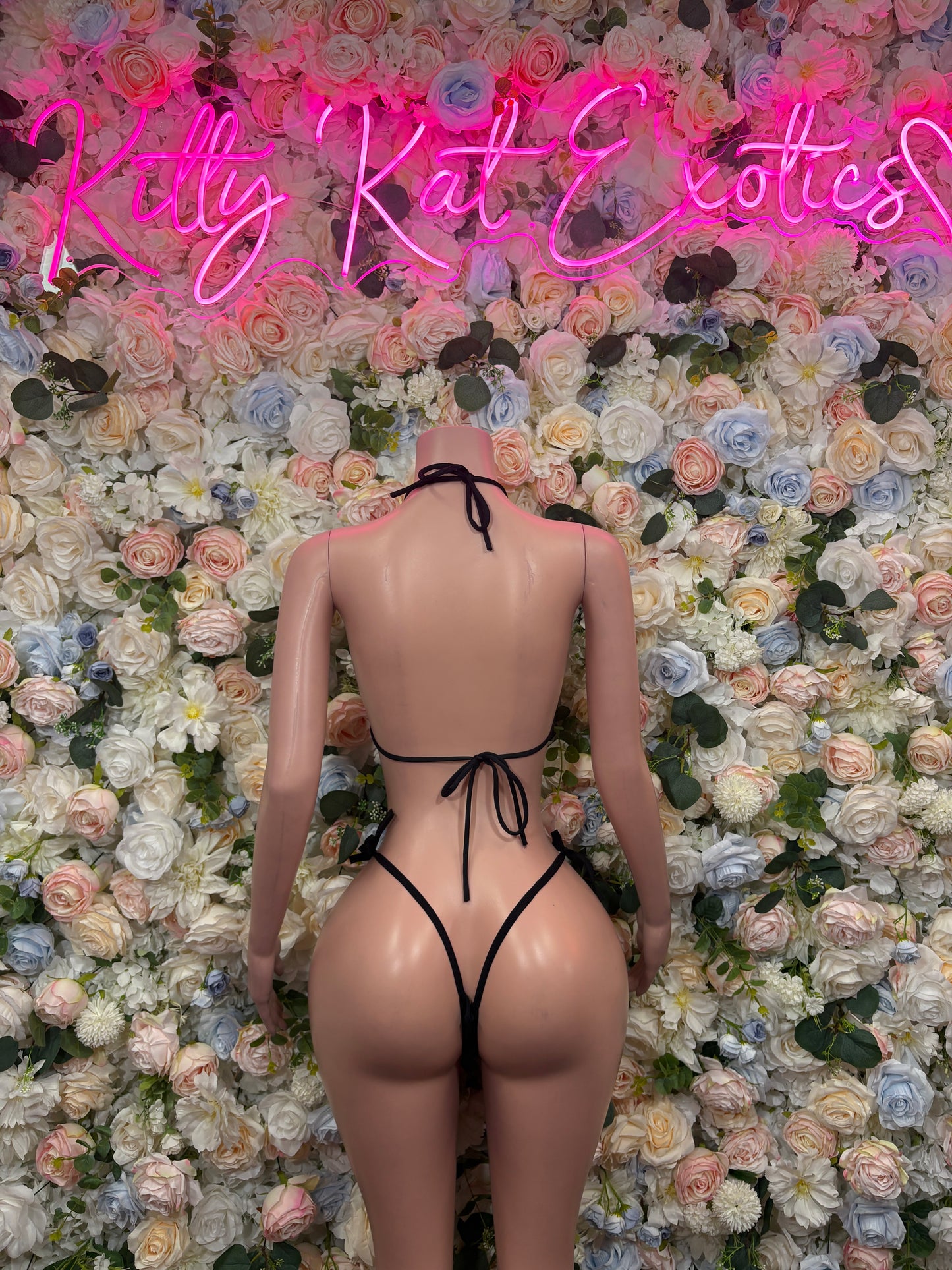 Black Bikini Two Piece Festival Outfit Dancewear, Swimwear Clubwear