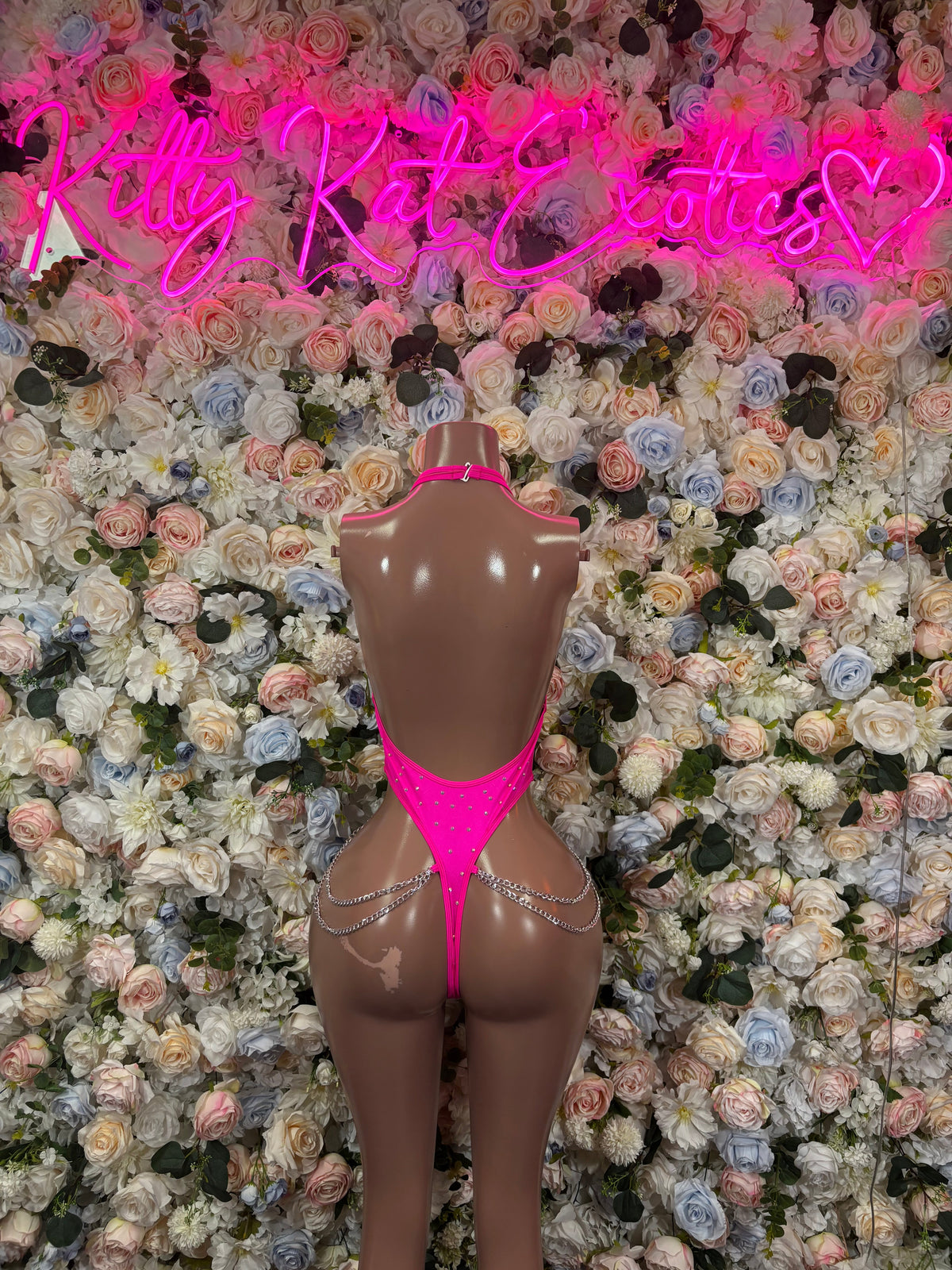 Bottlegirl two piece set style 06 back view - KittyKatExotics