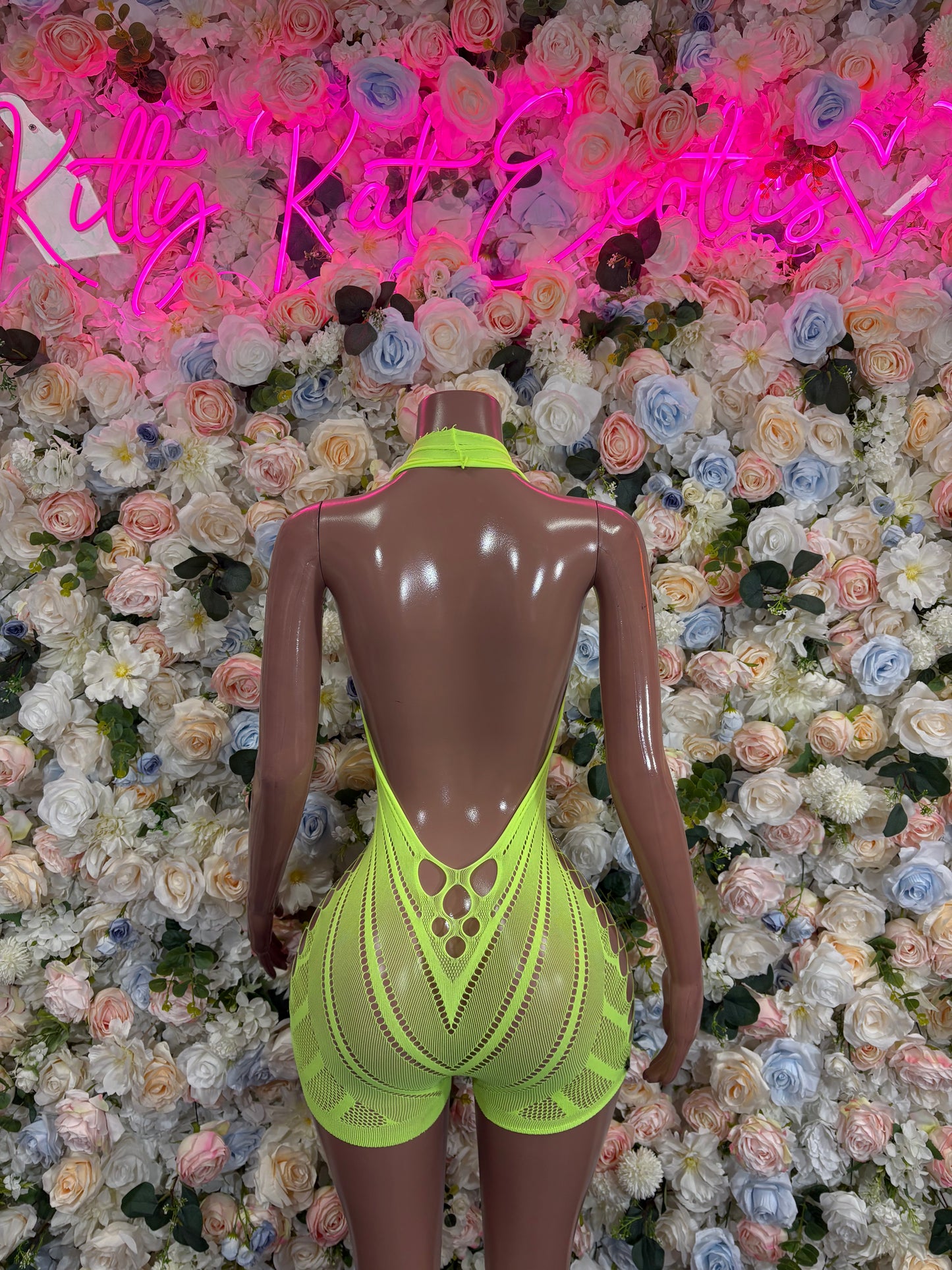 Fishent Dress Green Custom Exotic Dancewear Festival wear